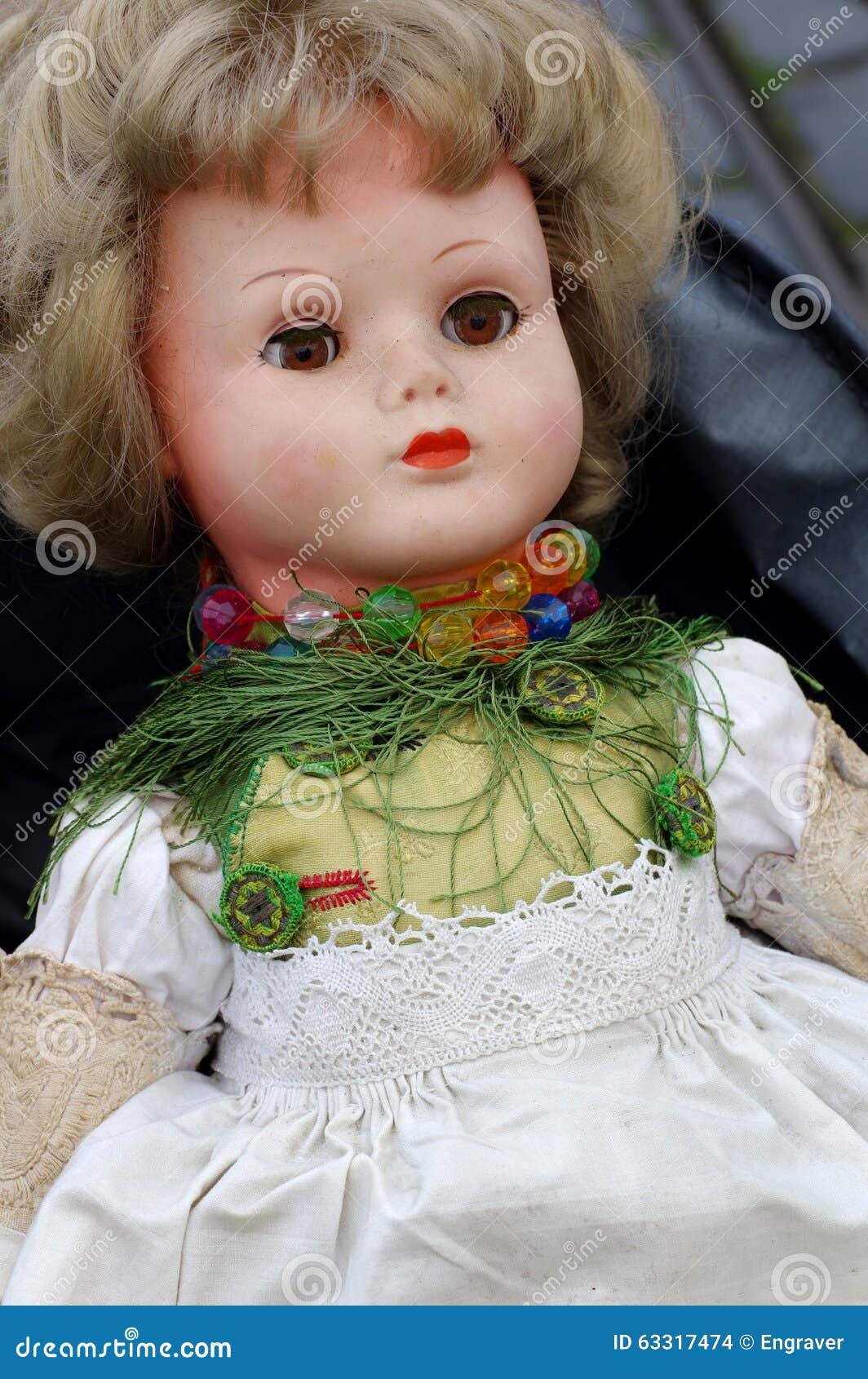 Vintage doll toy stock photo. Image of portrait, cloth 63317474