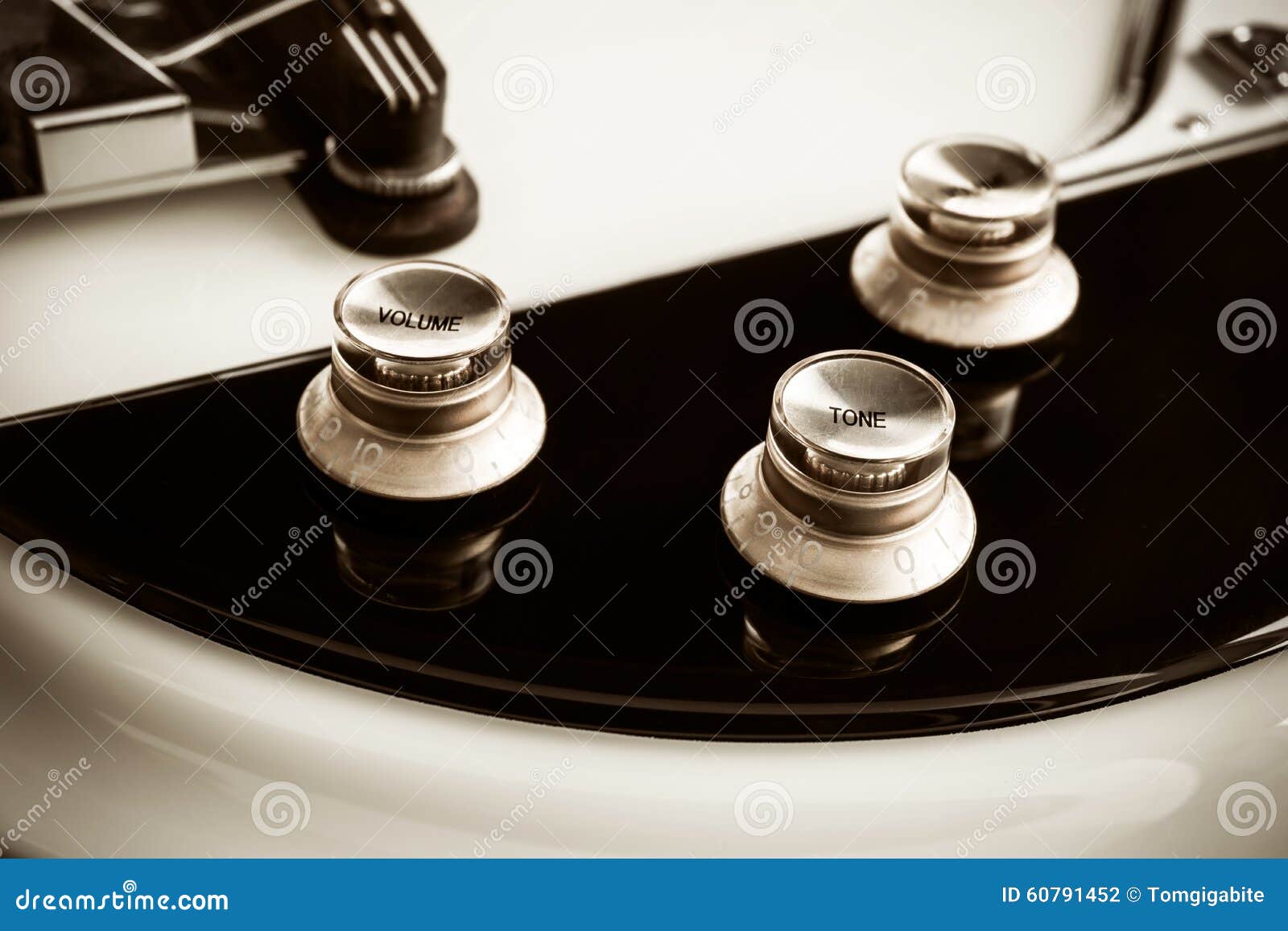 Vintage electric guitar stock photo. Image of knob, control 60791452