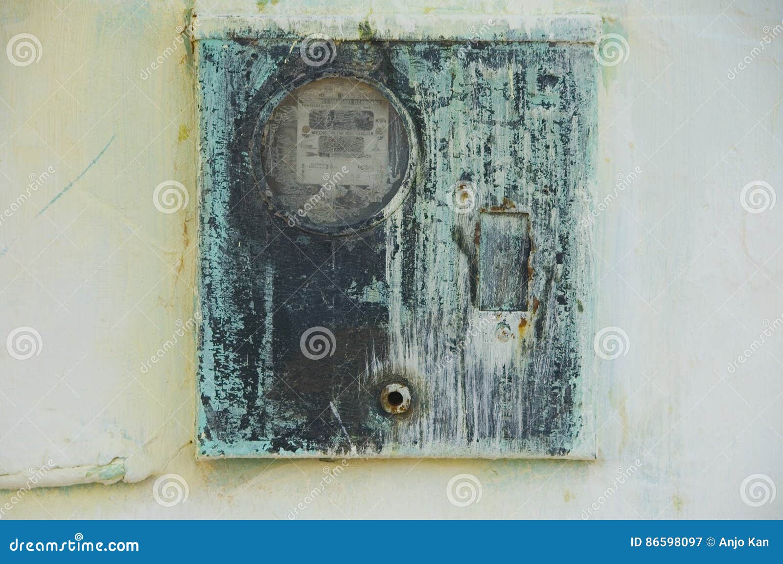 Vintage electrical box stock image. Image of distribution 86598097