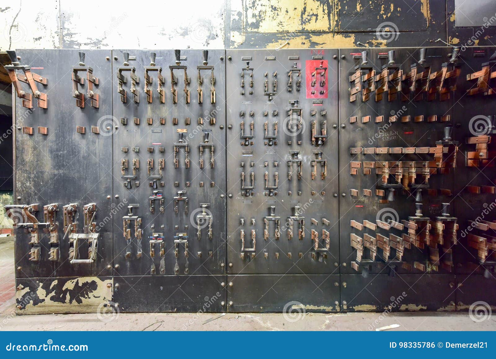 Vintage Electrical Equipment Stock Photo Image of light, energy 98335786