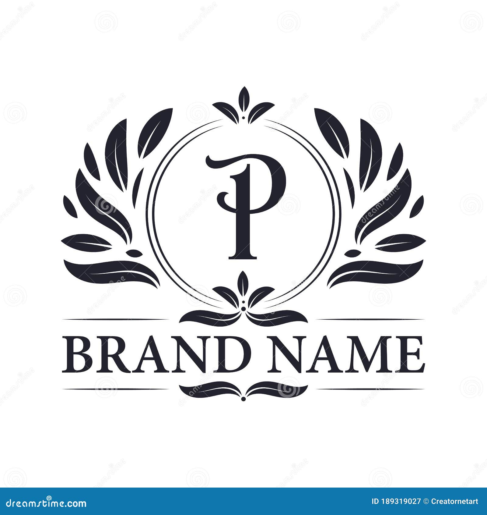 Pm Initial Luxury Ornament Monogram Logo Stock Vector (Royalty Free)  343374932