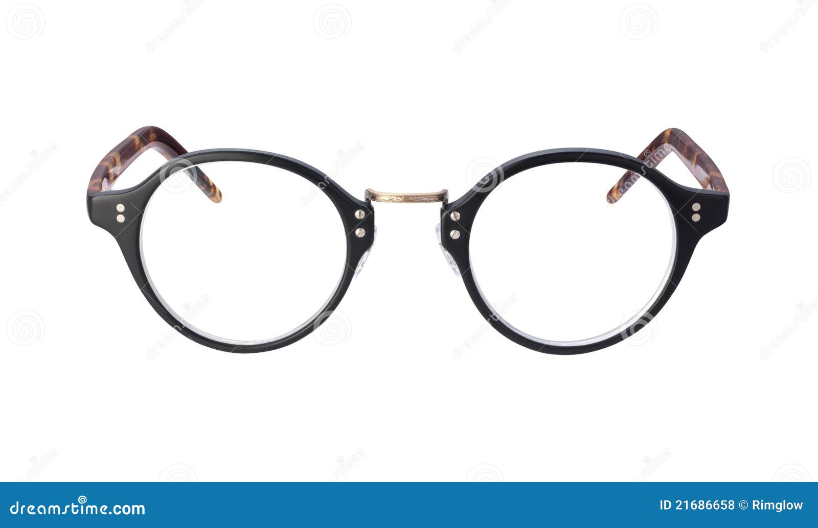 vintage eyeglasses  with clipping path