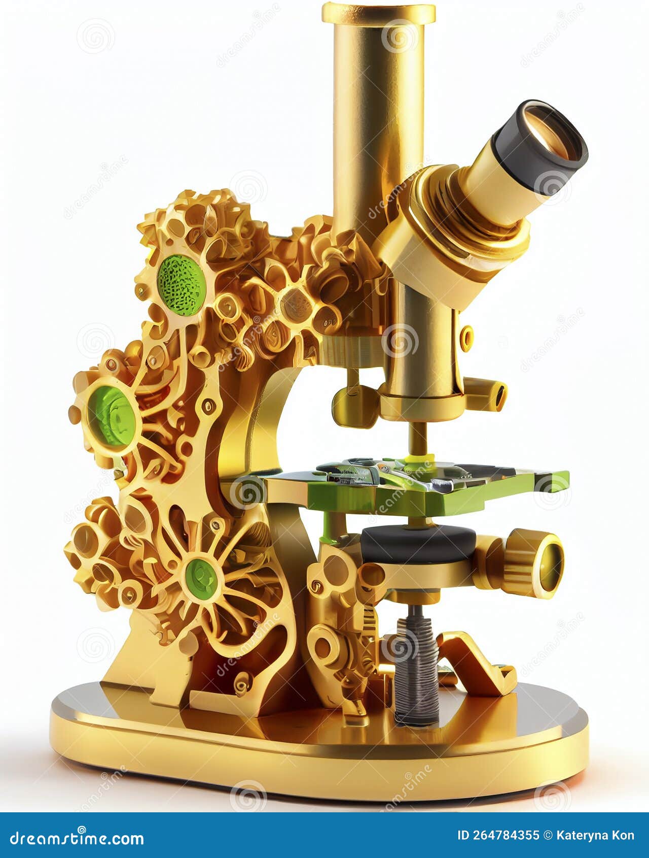 vintage fantasy microscope, generative ai 