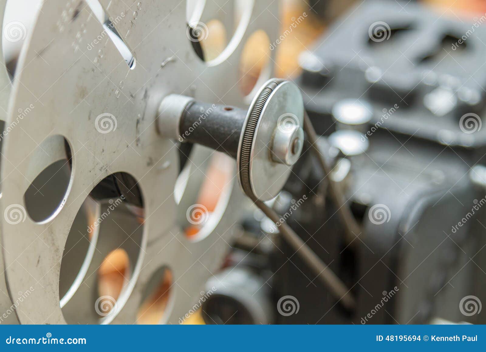 Vintage Film Editing Machine Stock Photo Image of entertainment