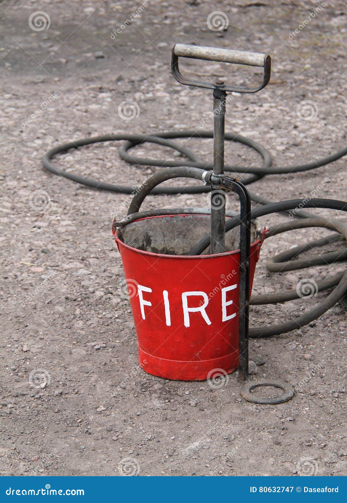 Vintage Fire Bucket. stock image. Image of water, equipment 80632747