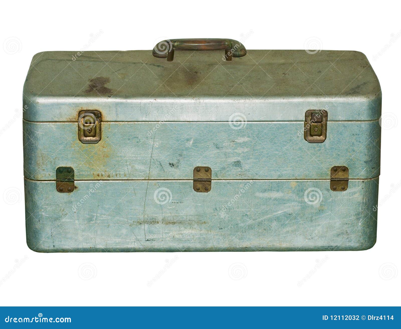 Vintage Fishing Box stock photo. Image of blue, carry - 12112032