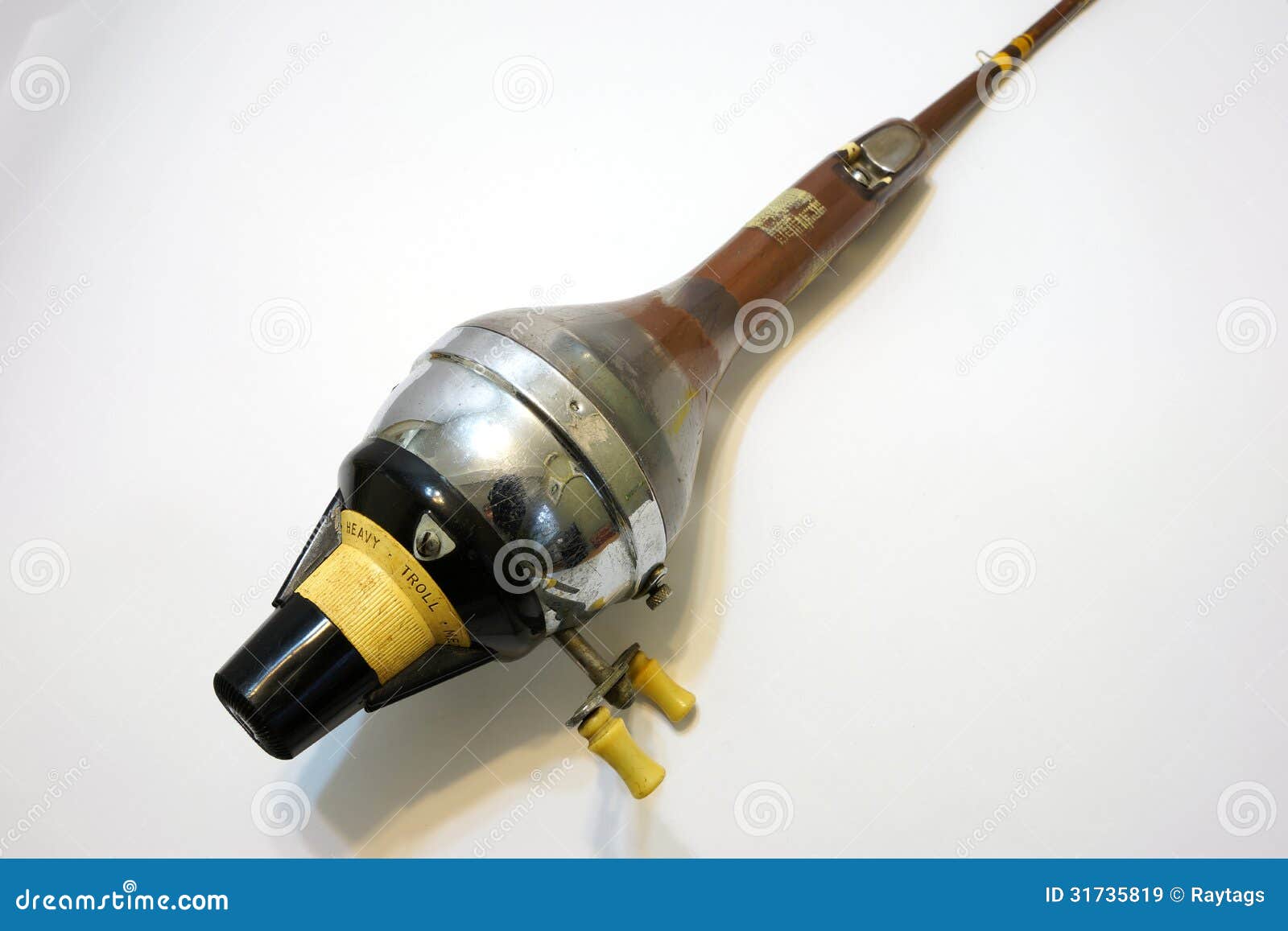 Vintage Fishing Rod and Reel Stock Image - Image of line