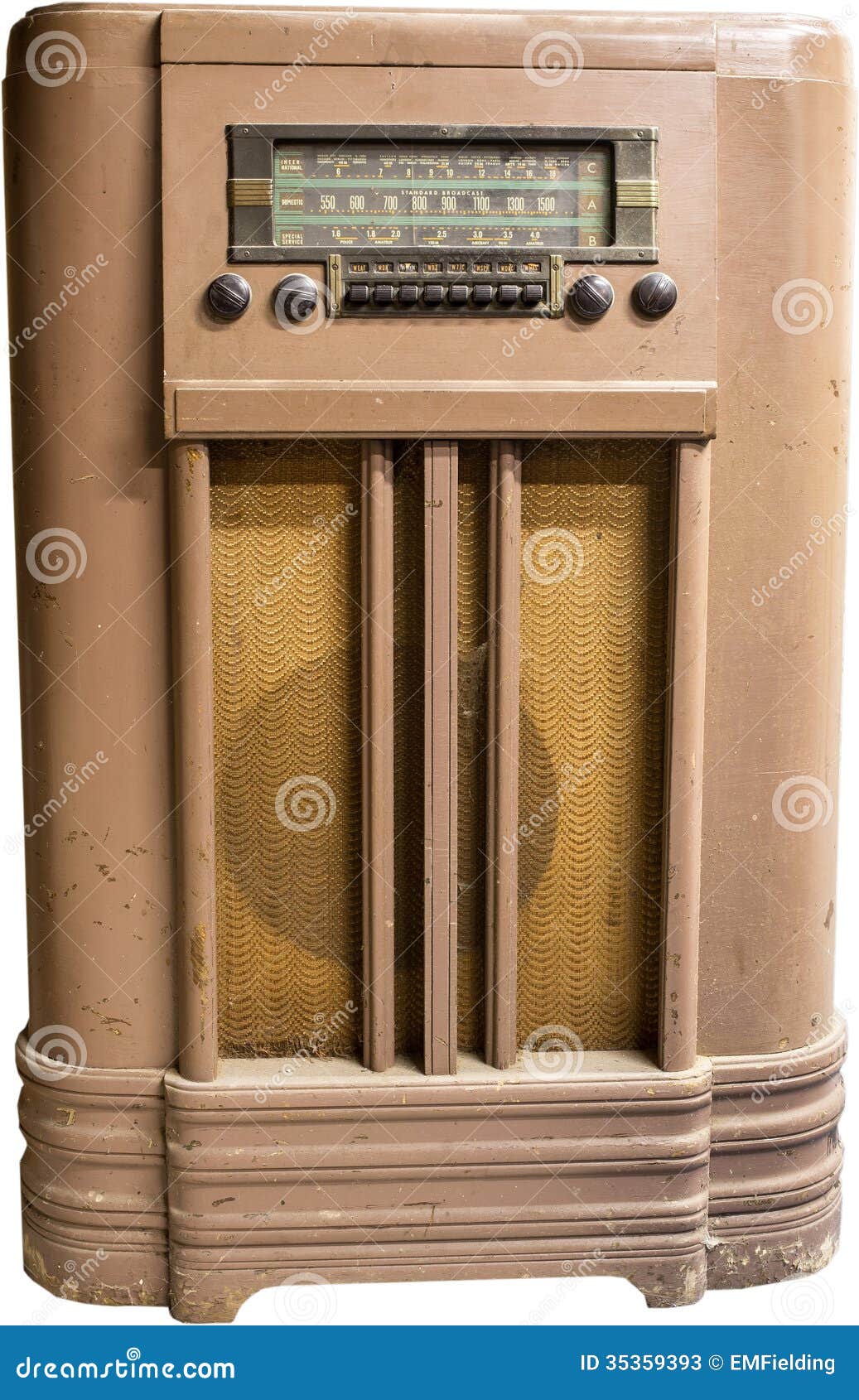 Vintage Floor Radio Stock Image Image Of Antique Dial 35359393