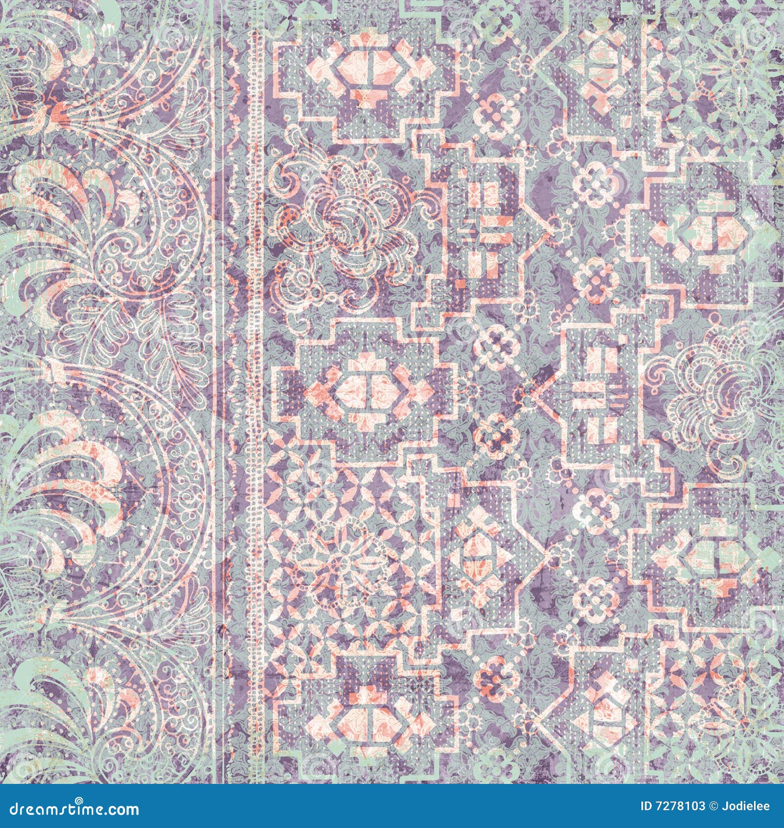 Vintage Floral Background Christmas Theme Stock Image Image of gypsy