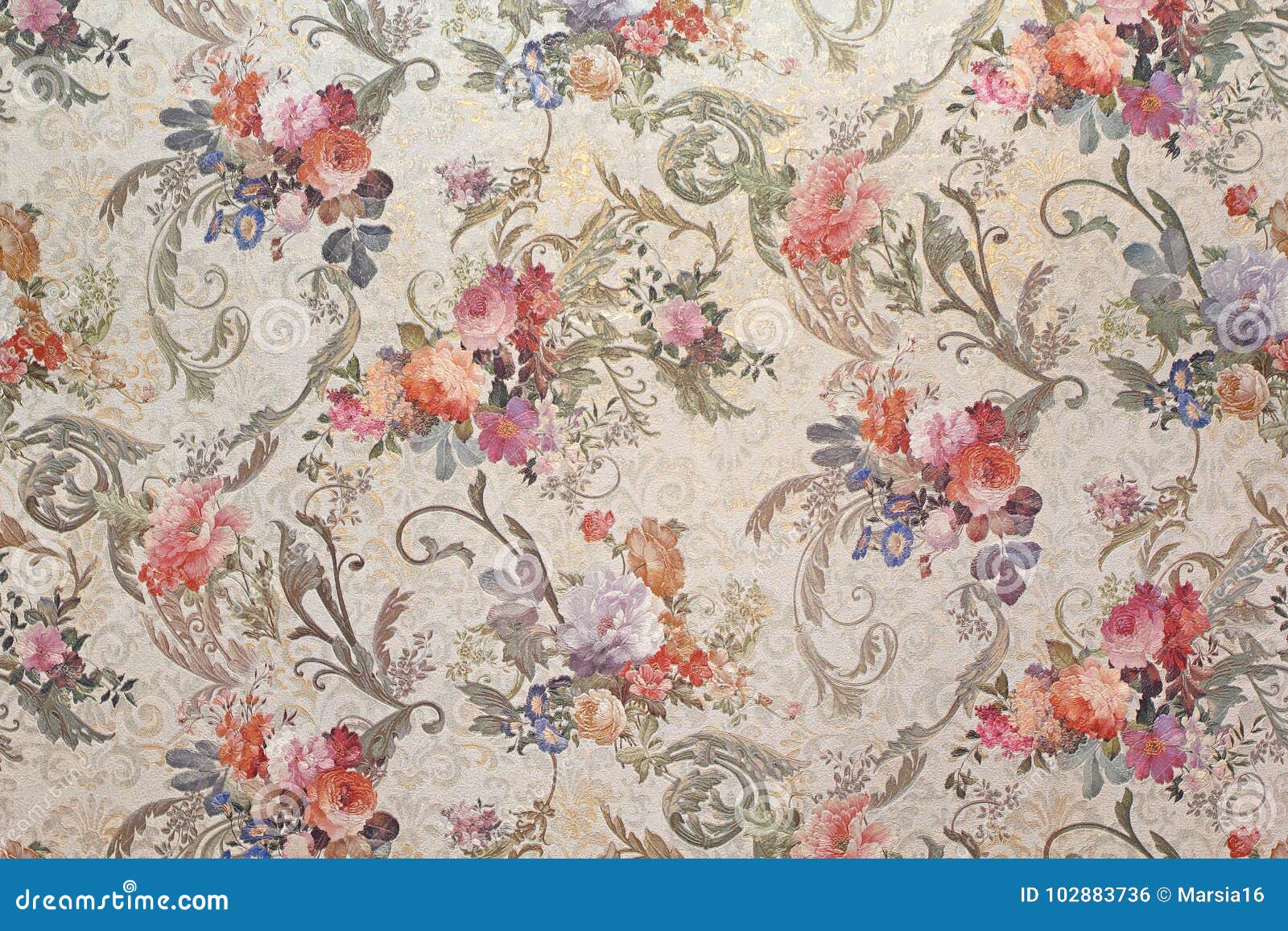 vintage floral wallpaper