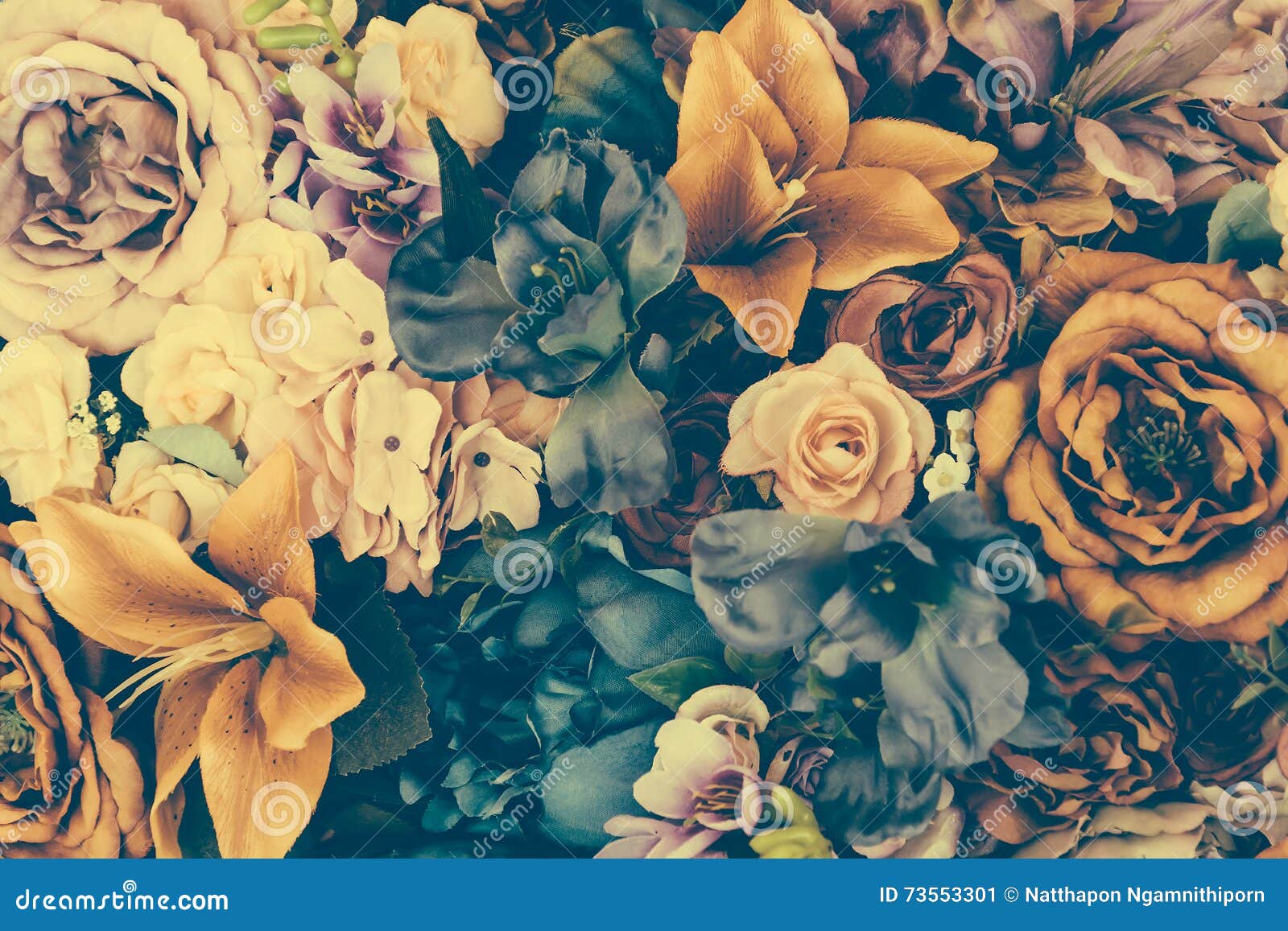 Vintage flower background stock image. Image of wallpaper - 73553301