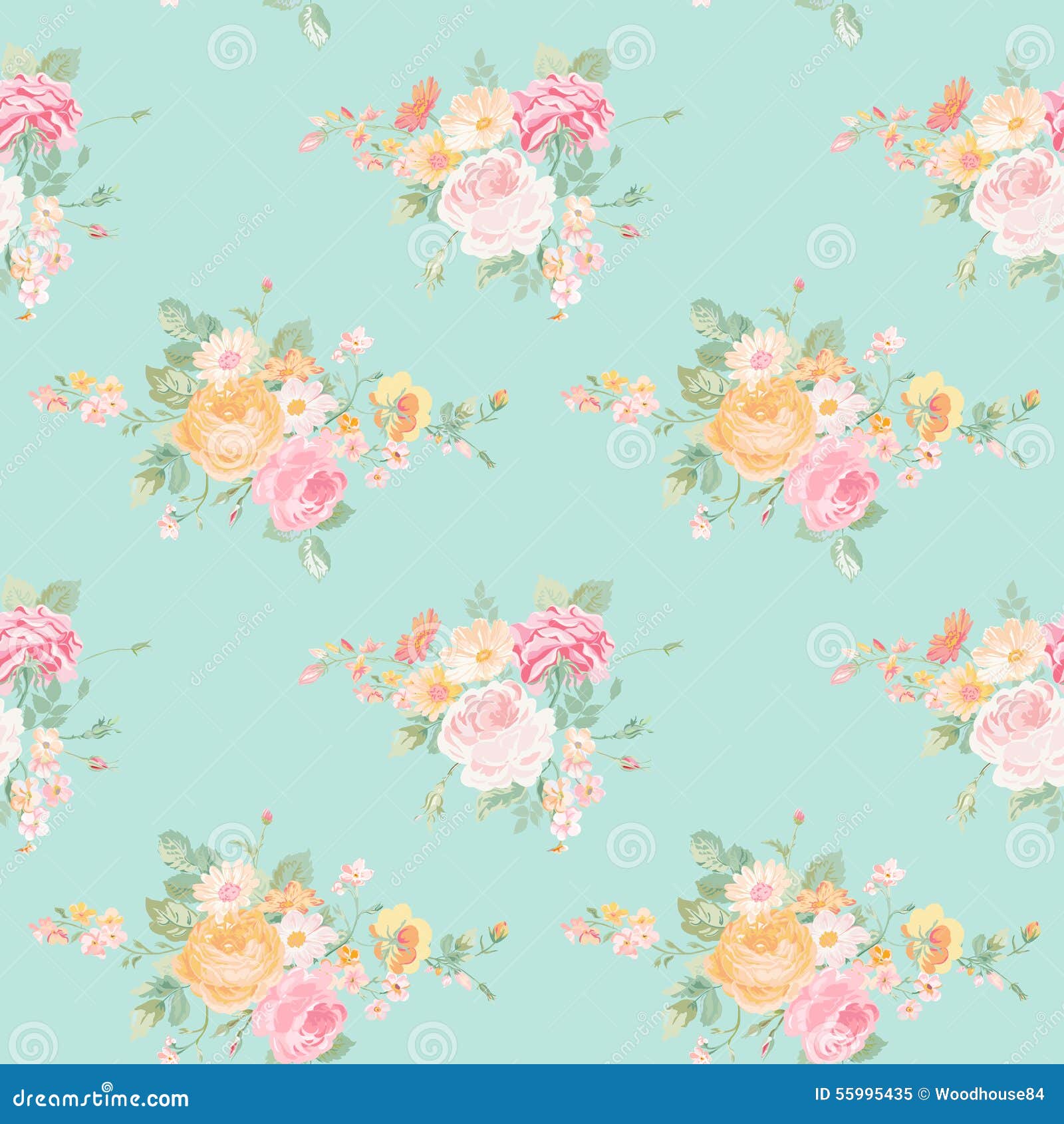 Vintage Floral Layout 17