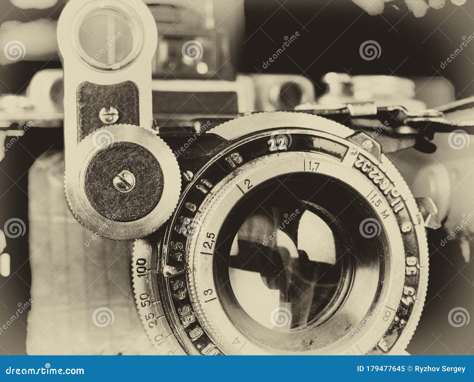 vintage folding camera medium format