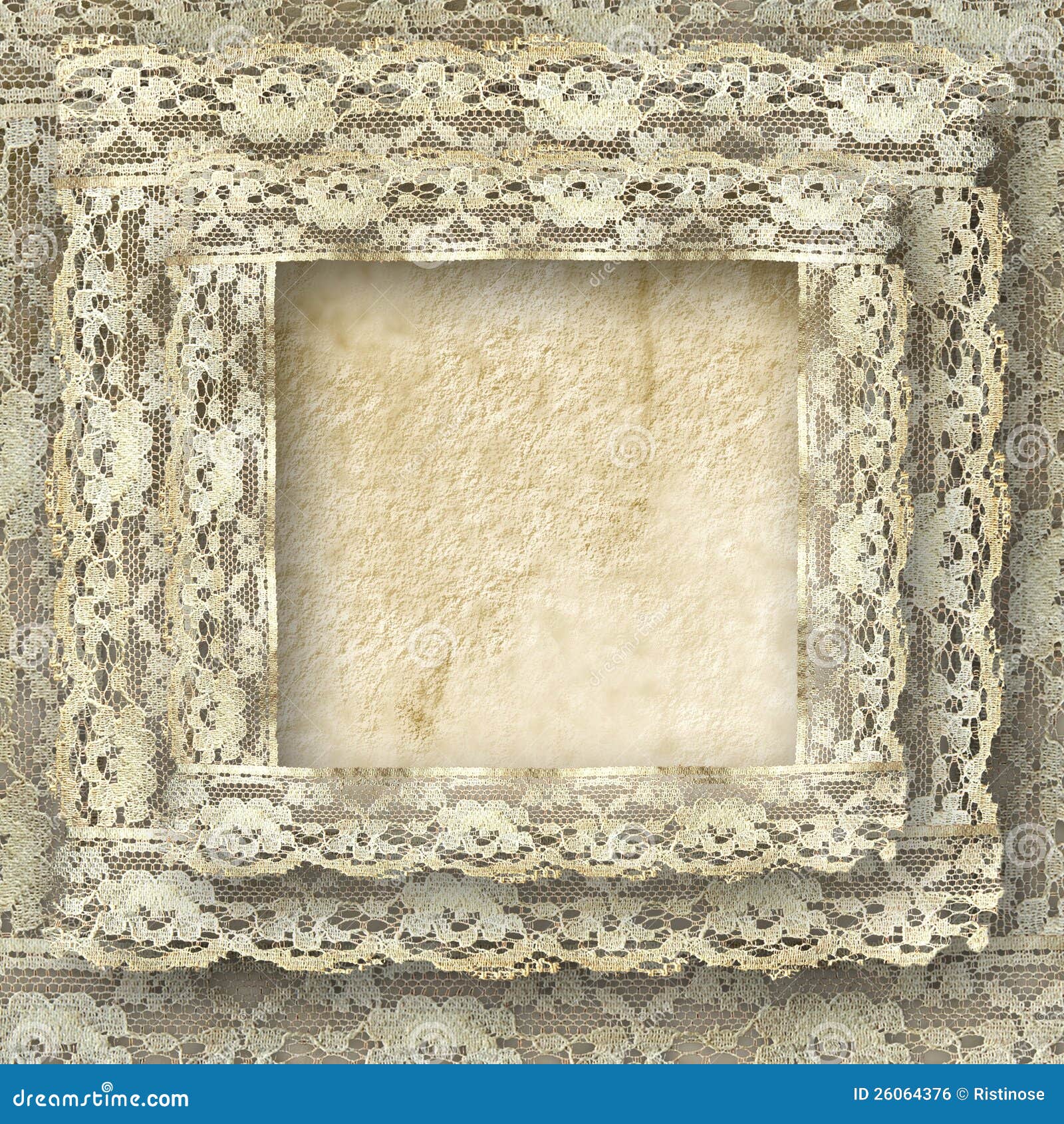 Vintage Frame Card with Border Lace Stock Photo Image of border, gift