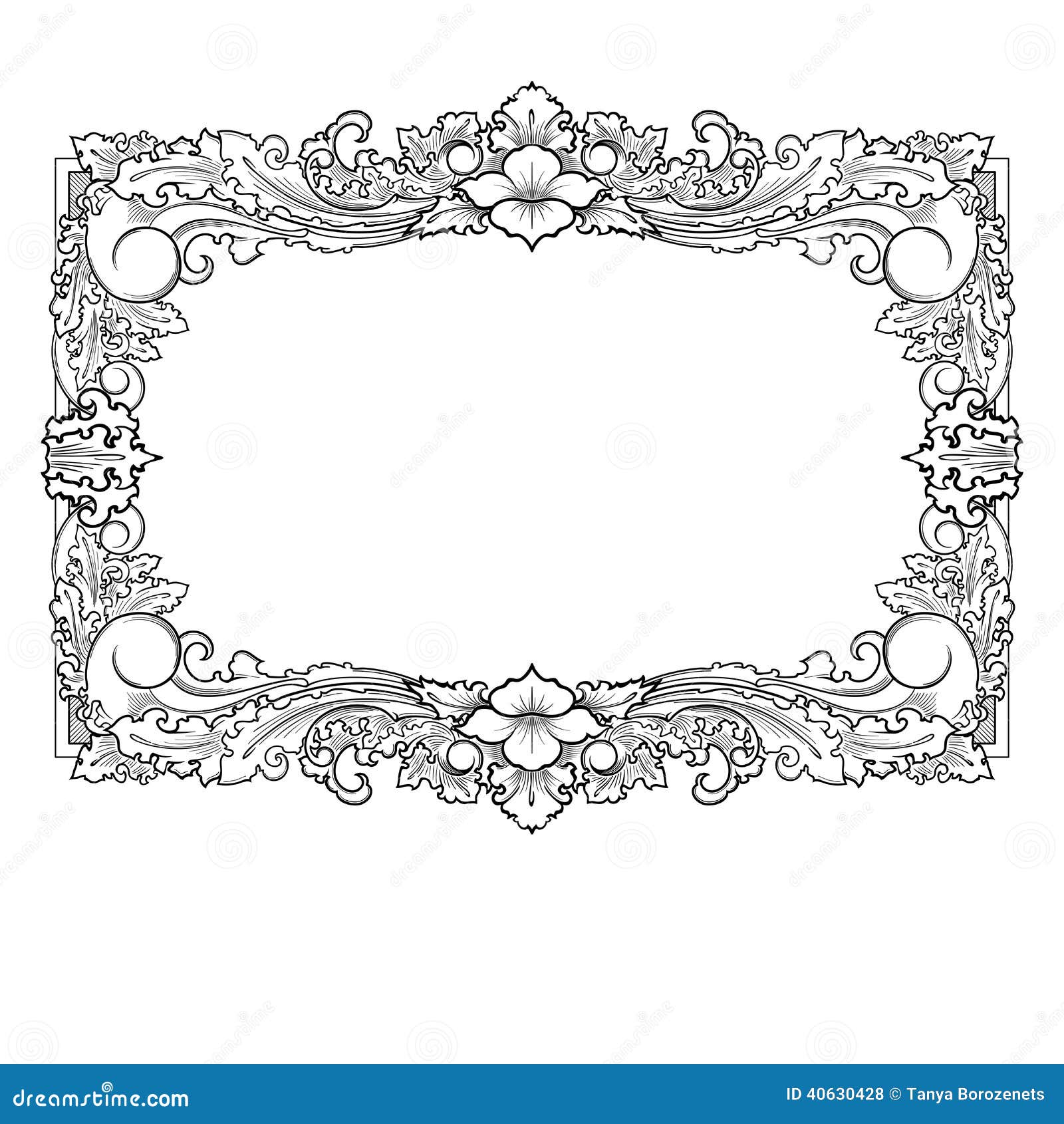 classic frame drawing