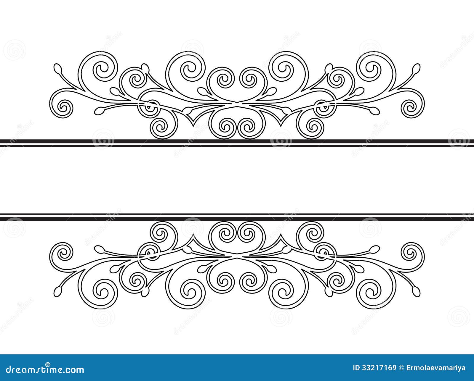 Vintage Frame Decor. Vector Illustration Royalty Free 