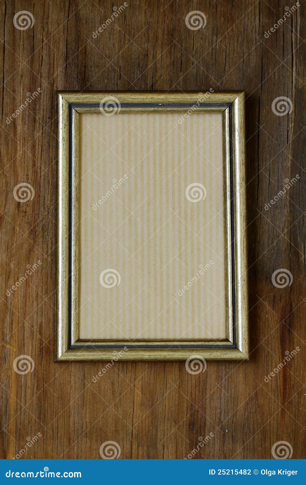 Vintage Frame on Wooden Wall Stock Photo Image of brown, texture