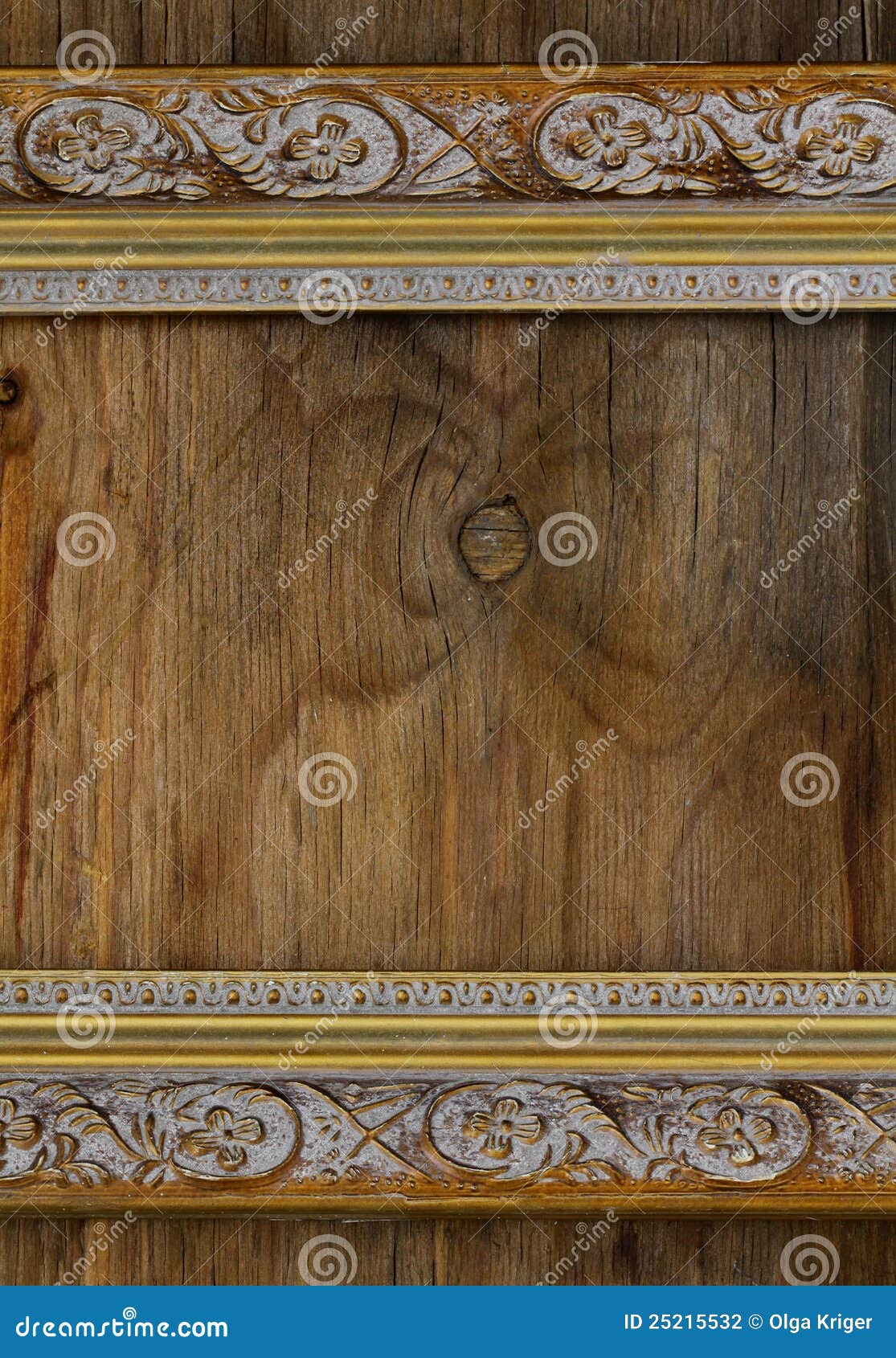 Vintage Frame on Wooden Wall Stock Photo Image of border, frame 25215532