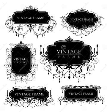 Vintage frames stock vector. Illustration of elegance - 16290731