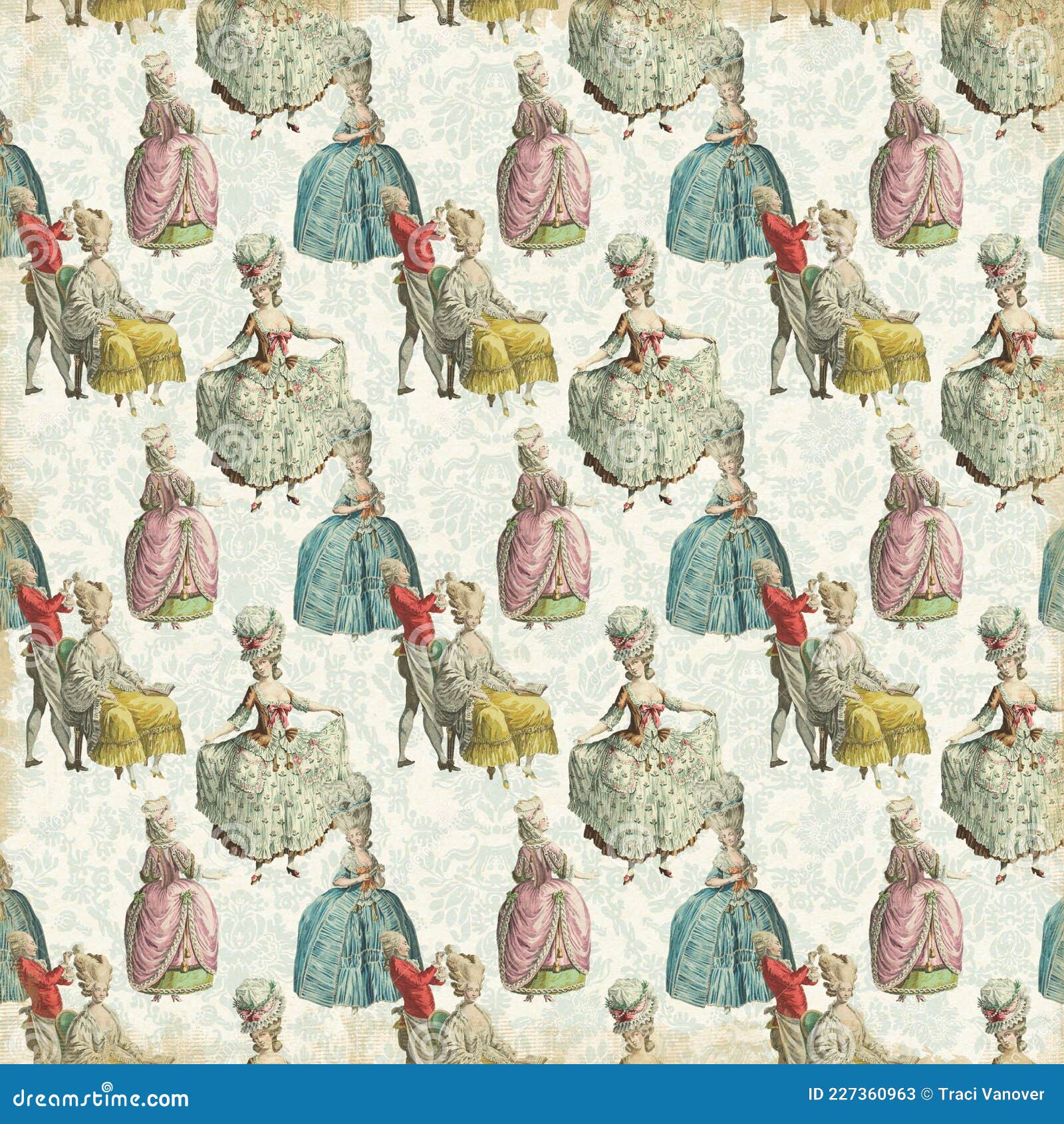 Marie Antoinette Fabric Wallpaper and Home Decor  Spoonflower