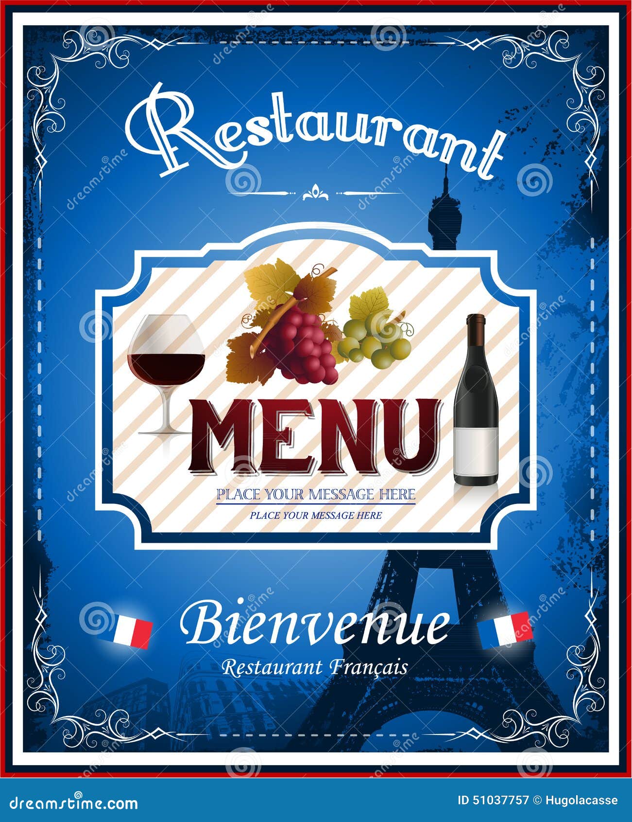 The Brasserie. French vintage poster.