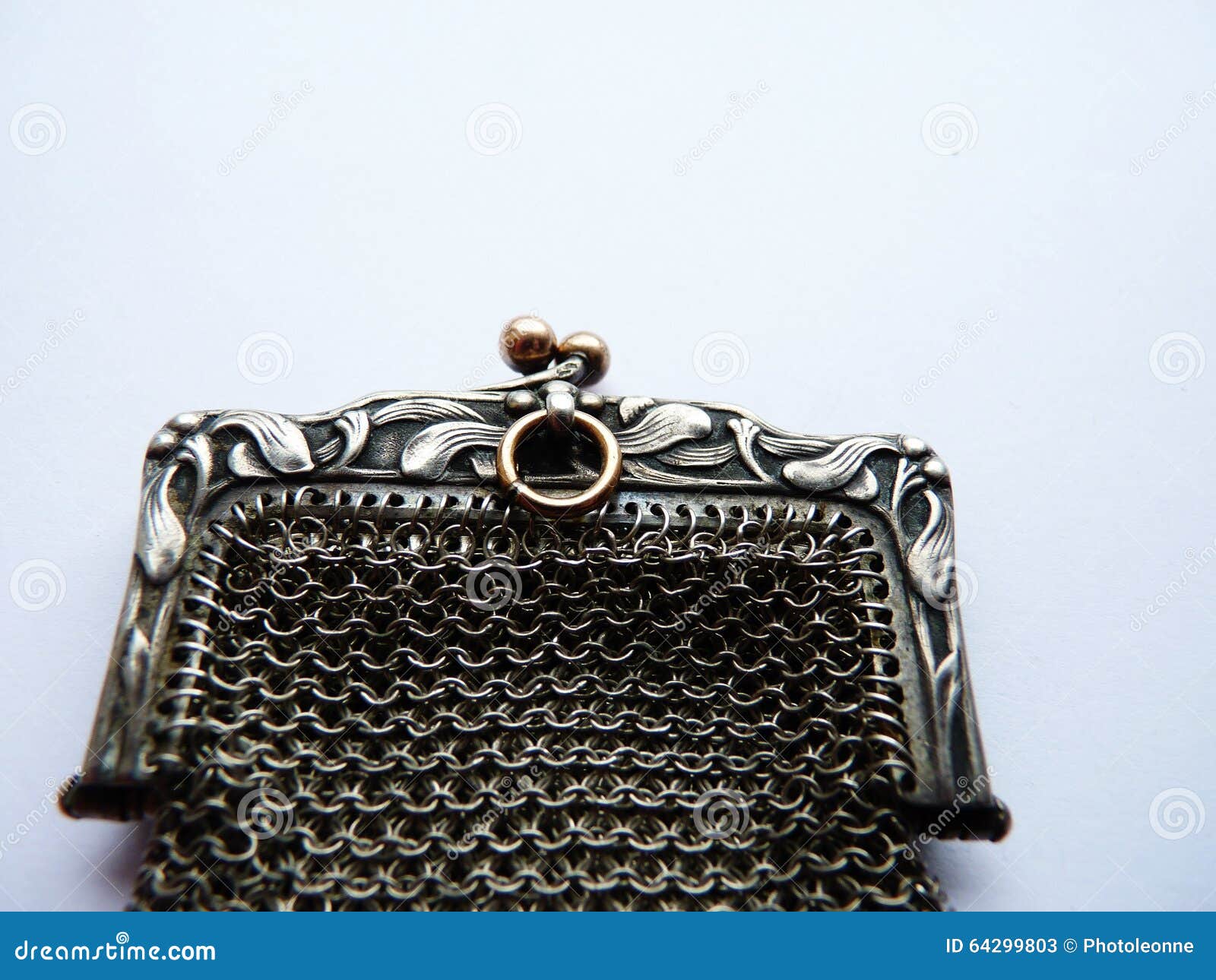 Exceptional Old American Hand Engraved Sterling Ladies Purse