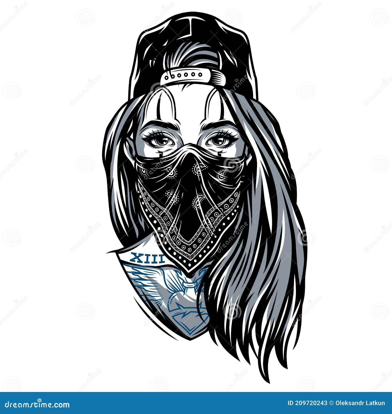 gangster joker girl tattoo designs