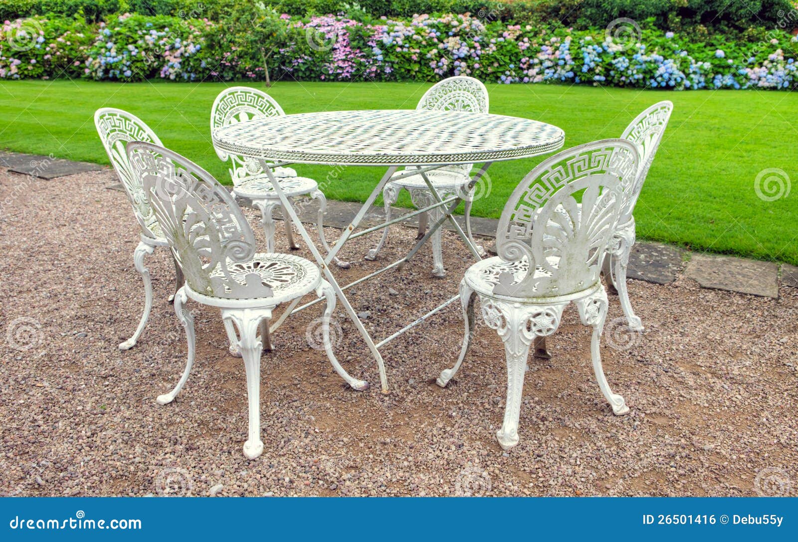 Vintage Garden Table And Chairs Stock Photo Image Of Cottage