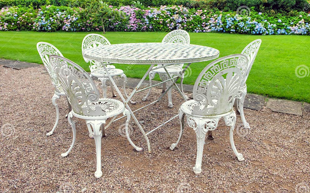Vintage Garden Table and Chairs Stock Photo Image of garden, chair 26501416