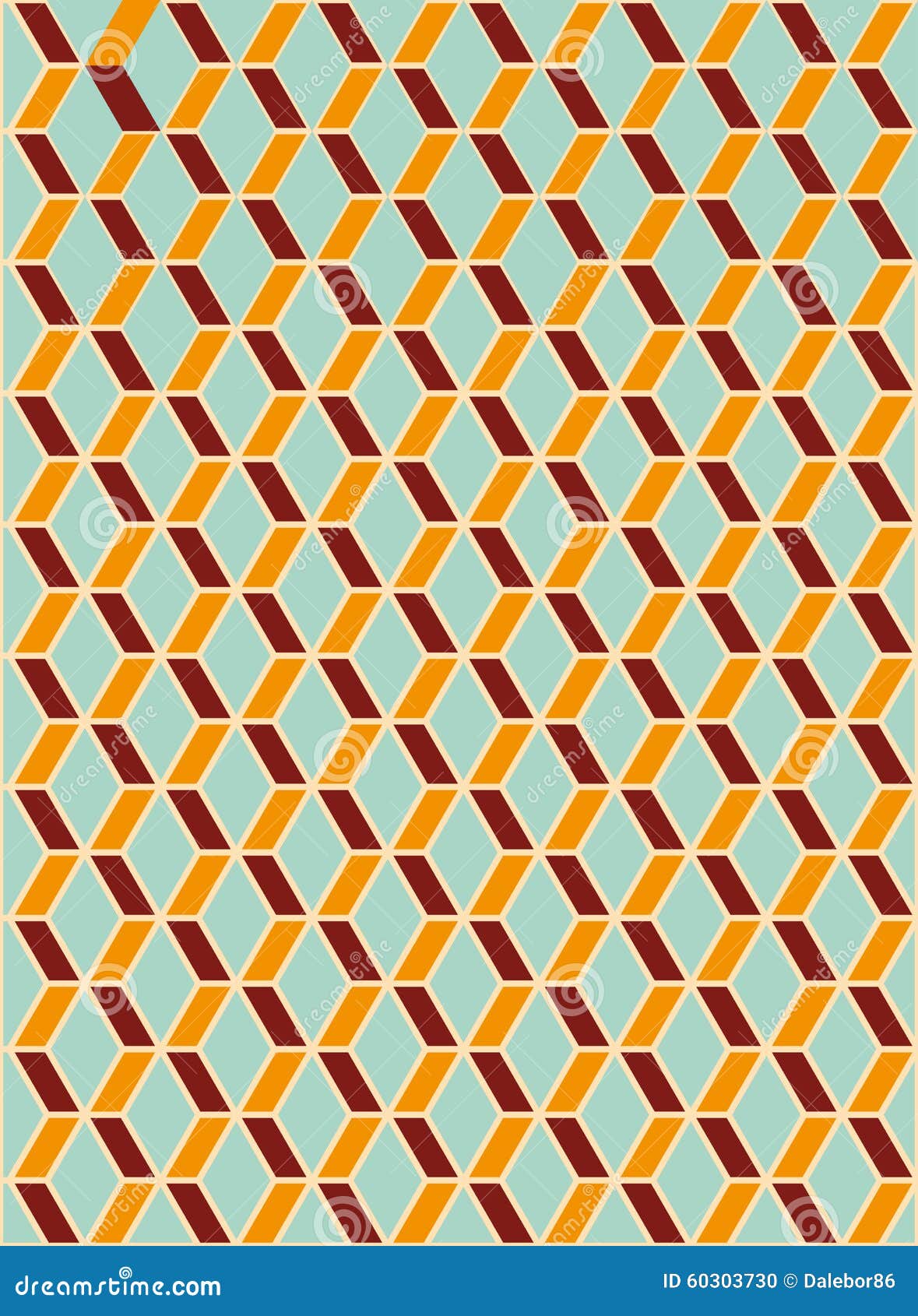 Vintage geometric pattern stock vector. Illustration of mosaic 60303730