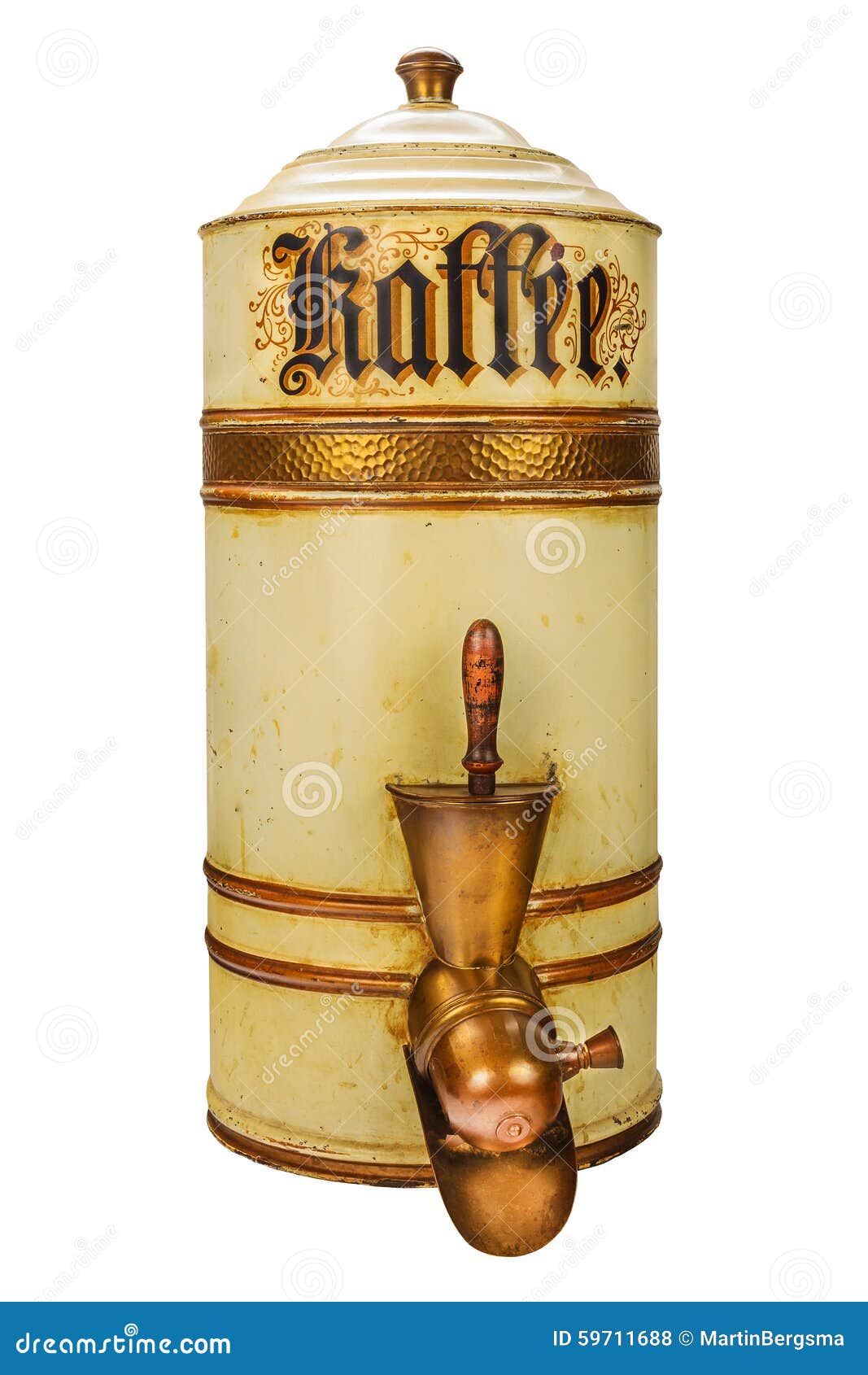 Vintage German Coffee Bean Container Stock Photo Image of appliance, equipment 59711688