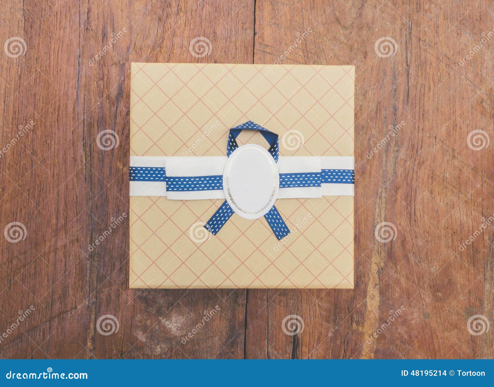 Vintage gift box stock photo. Image of ribbon, christmas 48195214