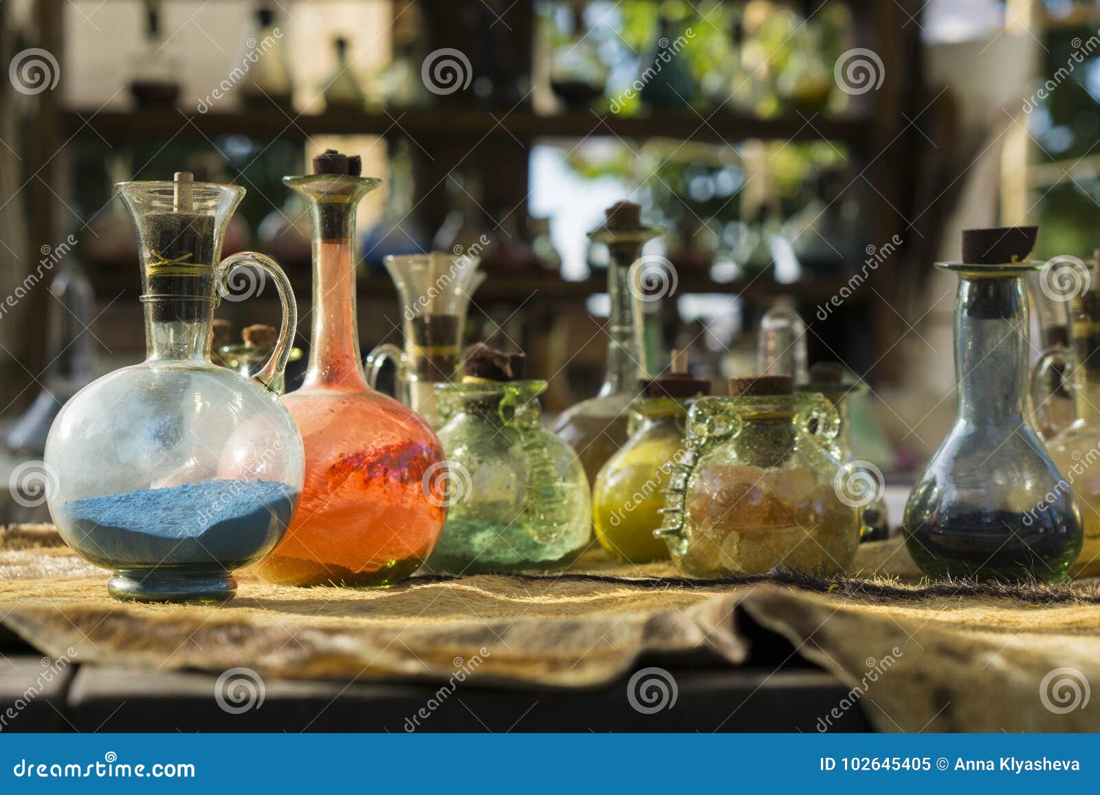 vintage glass vials and bottles alchemy