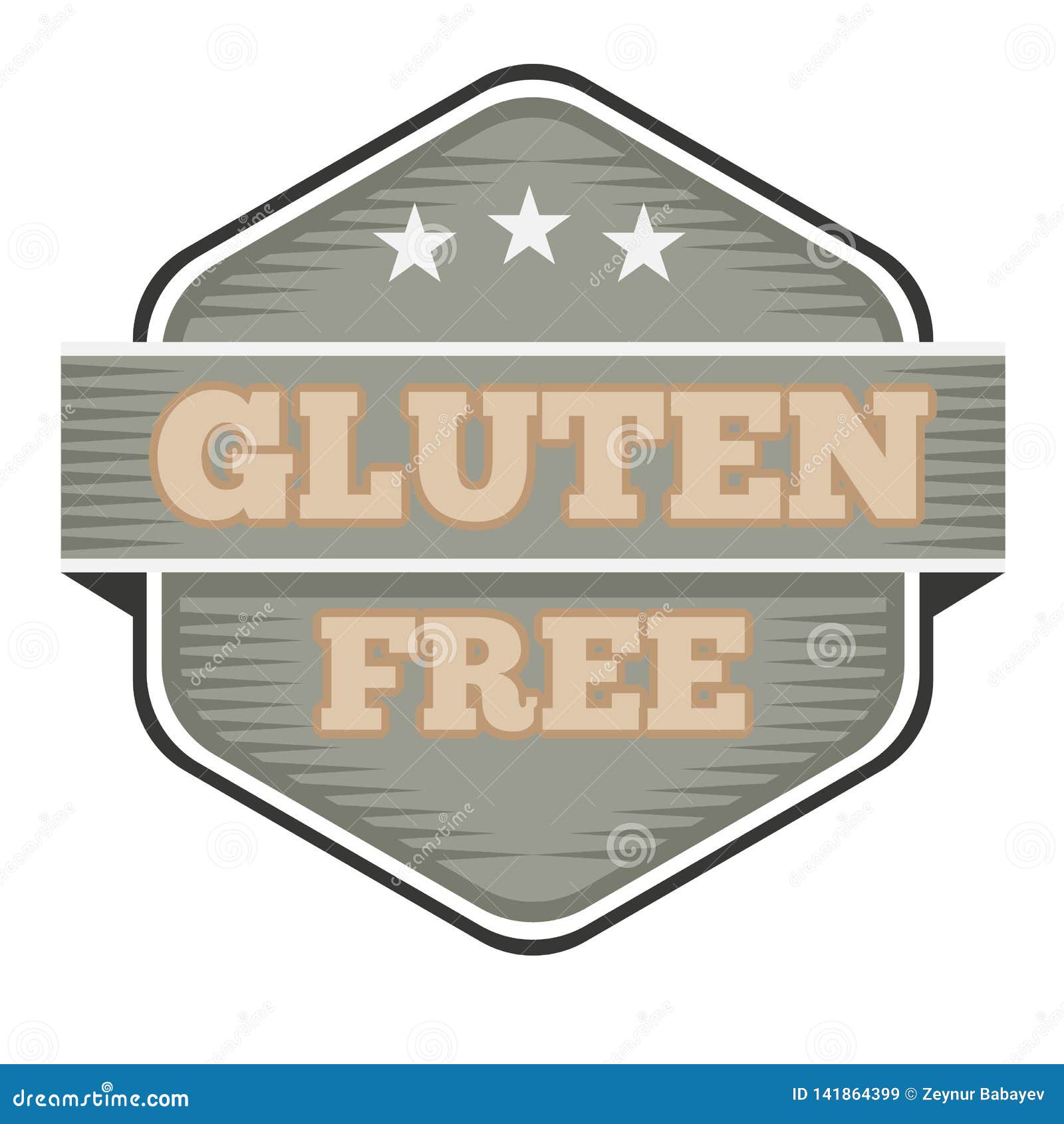 Download Vintage Gluten Free Badge, Logo Or Icon. Vector Illustration. Stock Vector - Illustration of ...