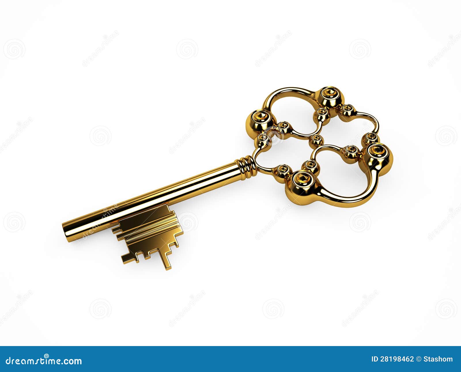 Vintage gold key stock illustration. Illustration of house 28198462