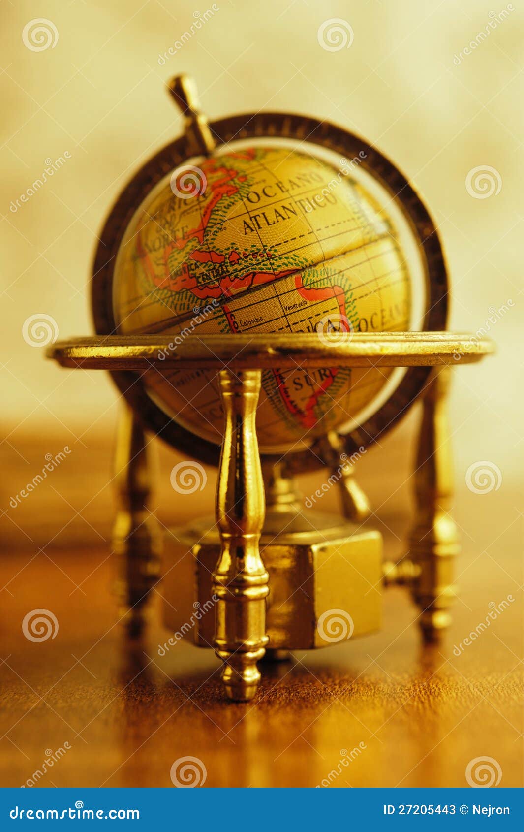 Vintage golden globe stock image. Image of direction 27205443