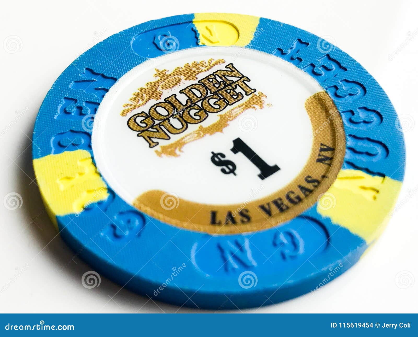 FREE Mystery Poker Chip $1 Golden Nugget Casino Las Vegas NV Nevada 