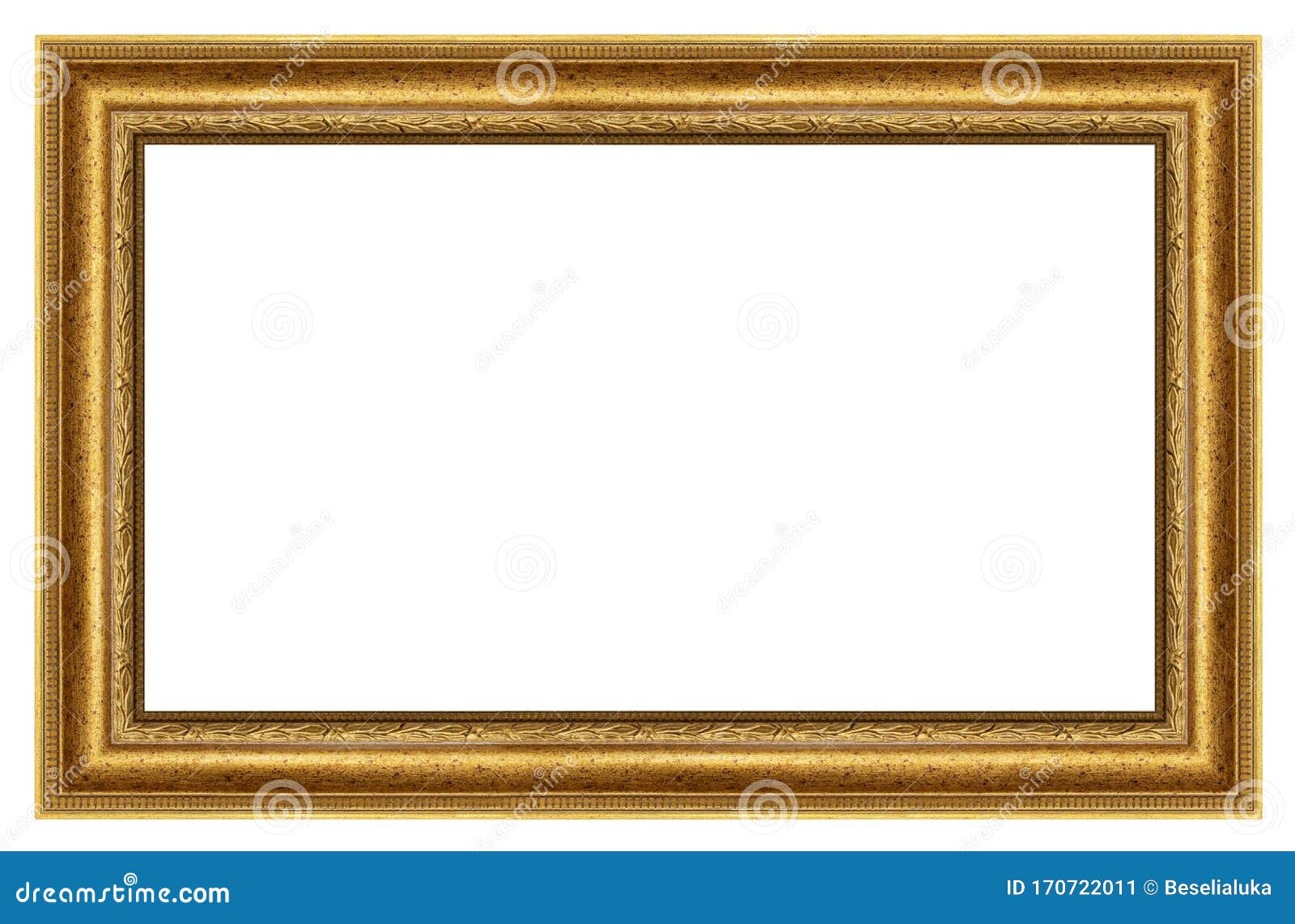 Download Vintage Golden Rectangle Frame Stock Image - Image of ...