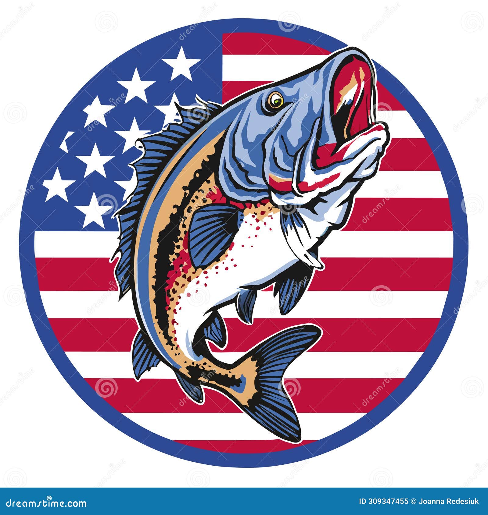  Vintage American Flag Window Curtain,Men 3D Bass Fish