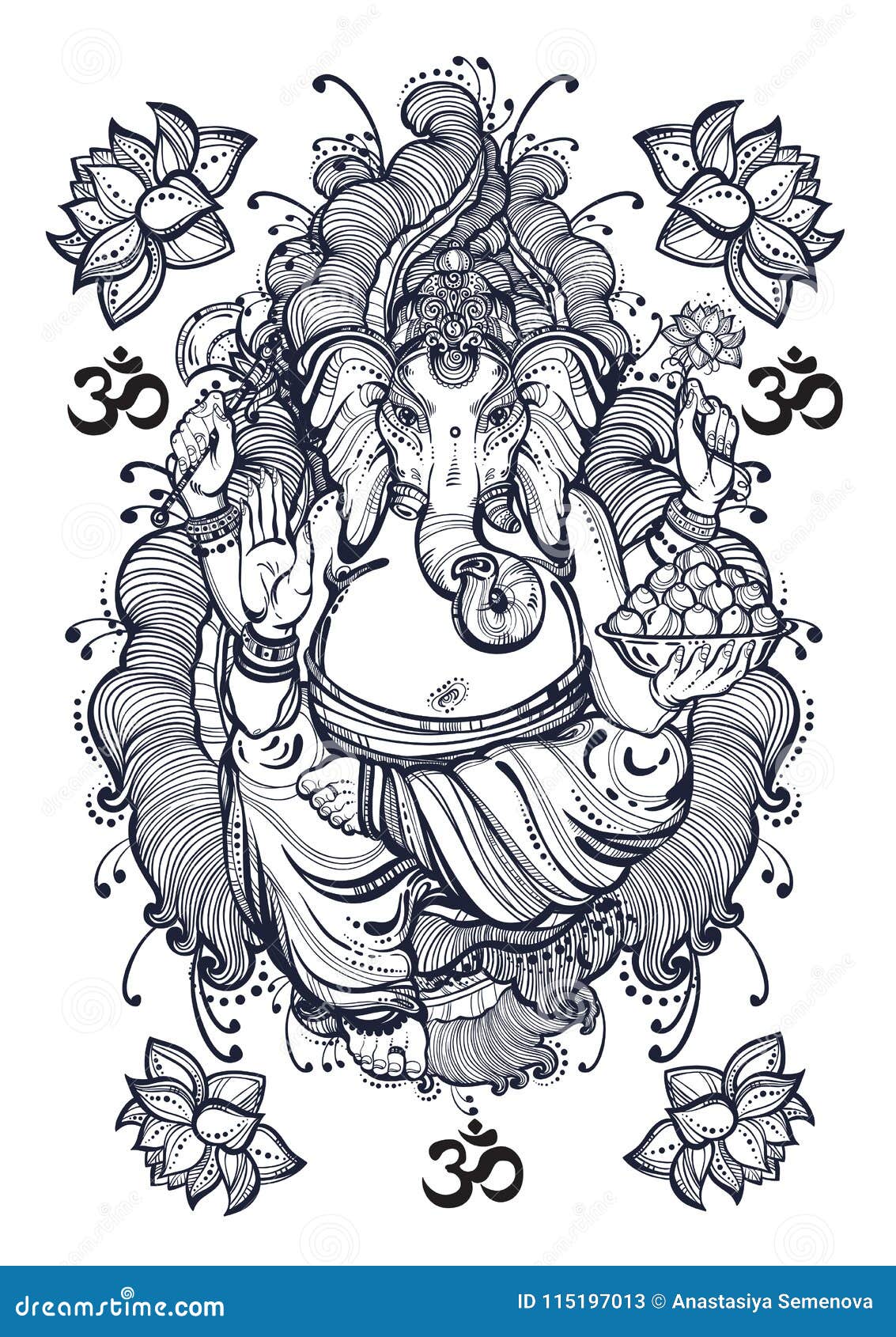 Rachel's “Ganesha” Tattoo. Hindu god of beginnings. Remover of obstacles.  @robtaloart @btgtattooartofficial @rachel.persenaire thanks for stopping in  to... | By Rob Talo Art | Facebook
