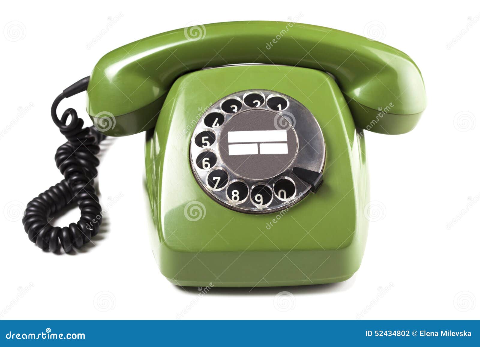 Vintage green telephone stock photo. Image of conversation 52434802