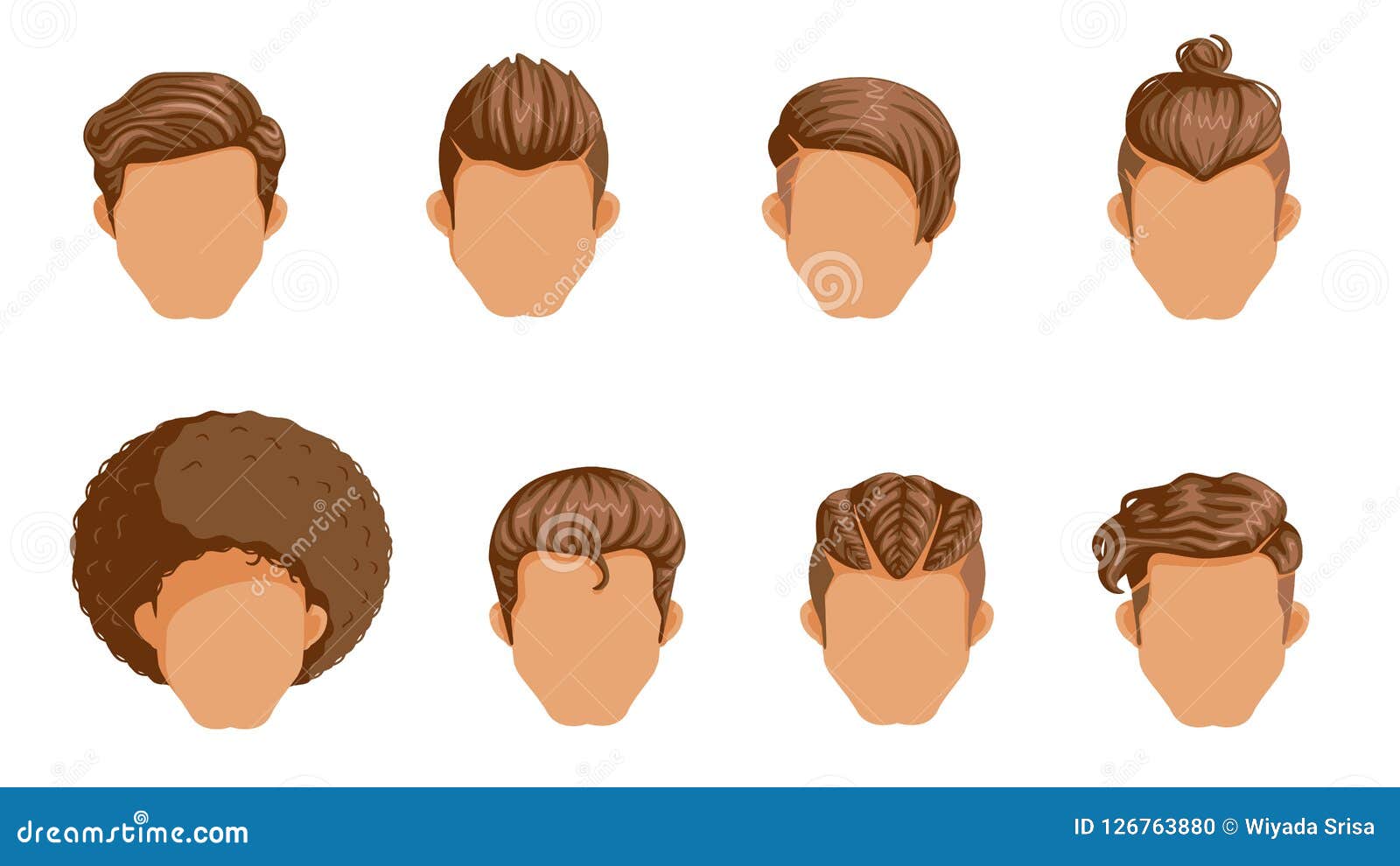 Vintage Hairstyles stock illustration. Illustration of pompadour - 126763880