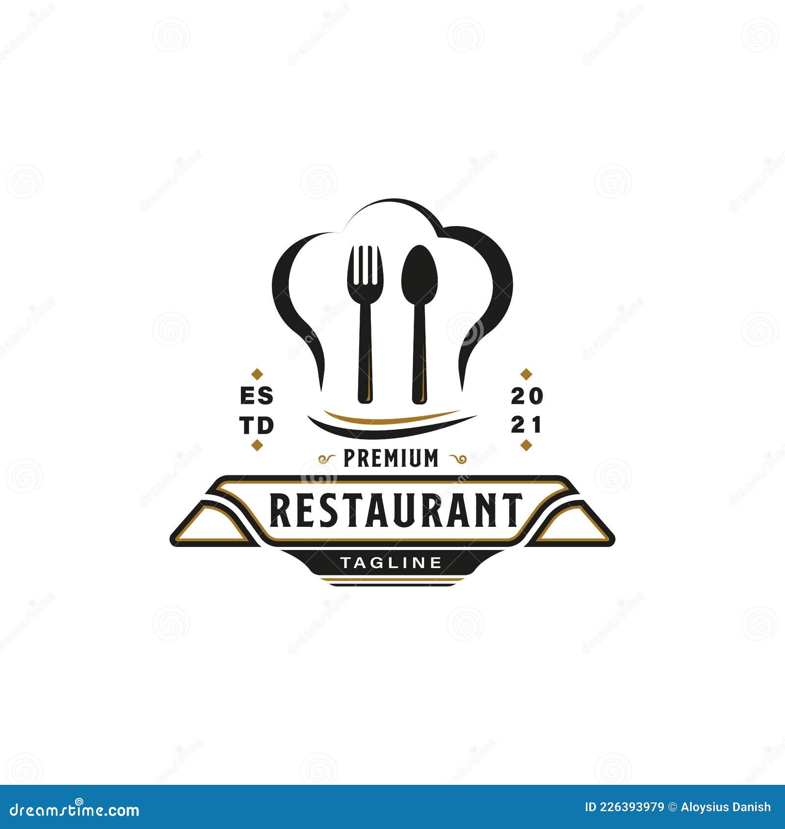 Vintage Hipster Retro Logo Style for Restaurant Logo Design. Premium ...