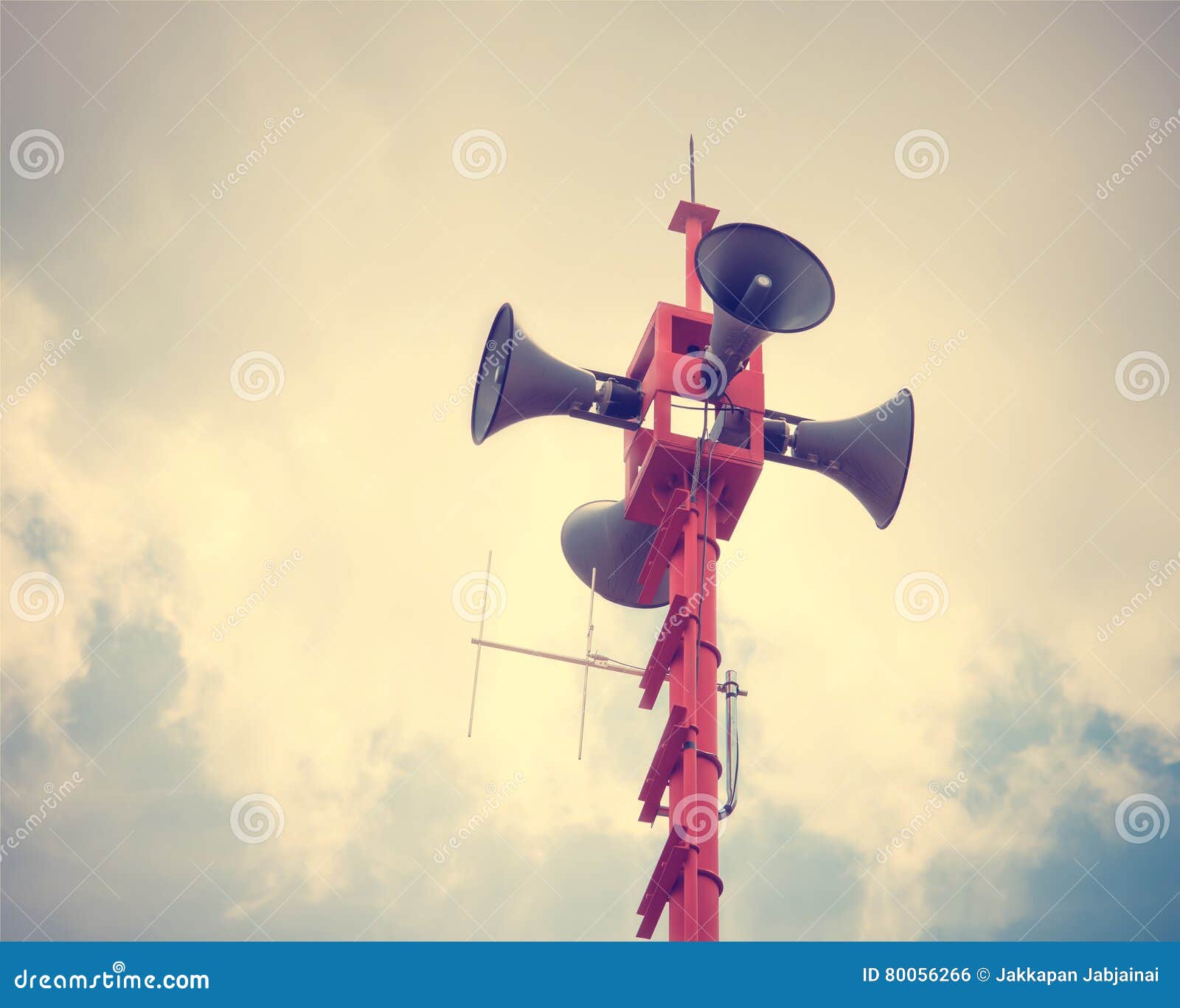 Vintage horn speaker stock photo. Image of horn, director 80056266