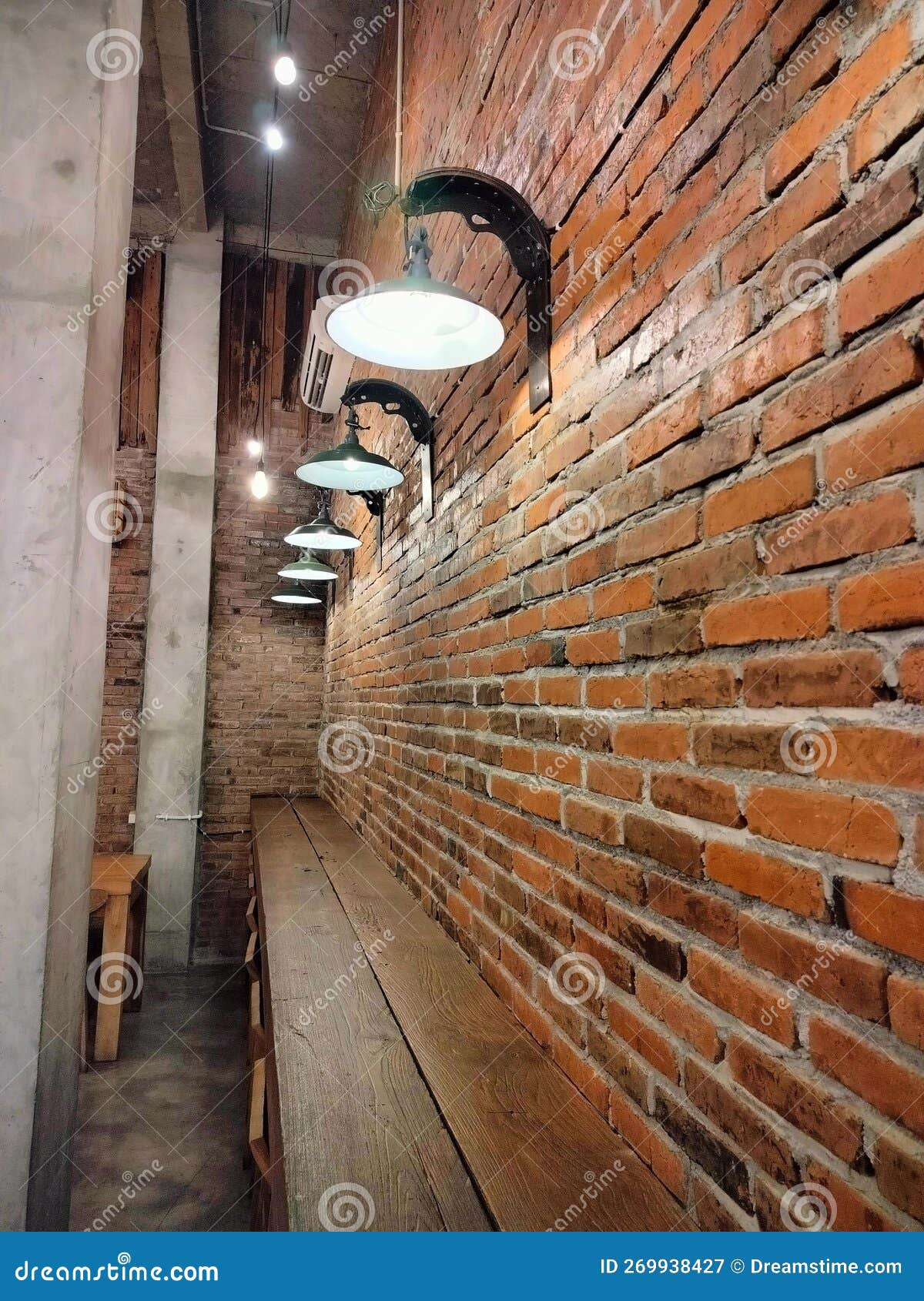 Vintage Indoor Design and Lighting for House Stock Image Image of