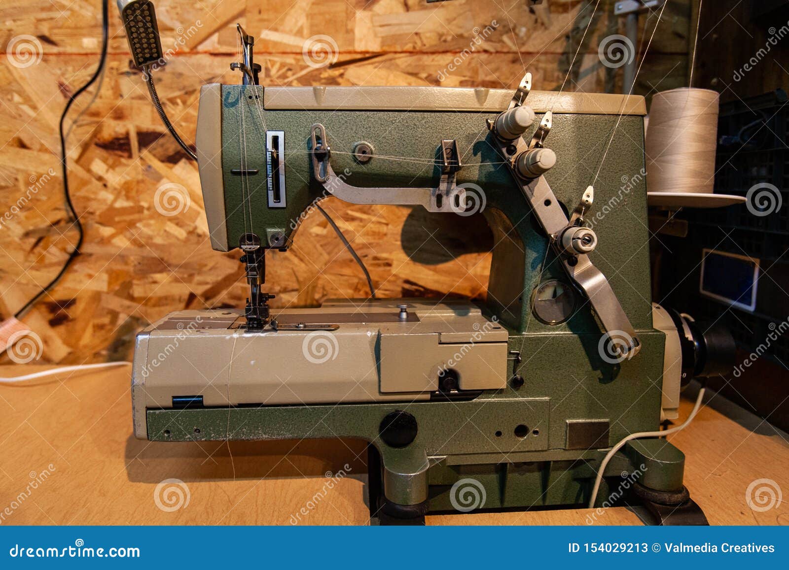 Vintage Industrial Sewing Machine Stock Image Image of detail
