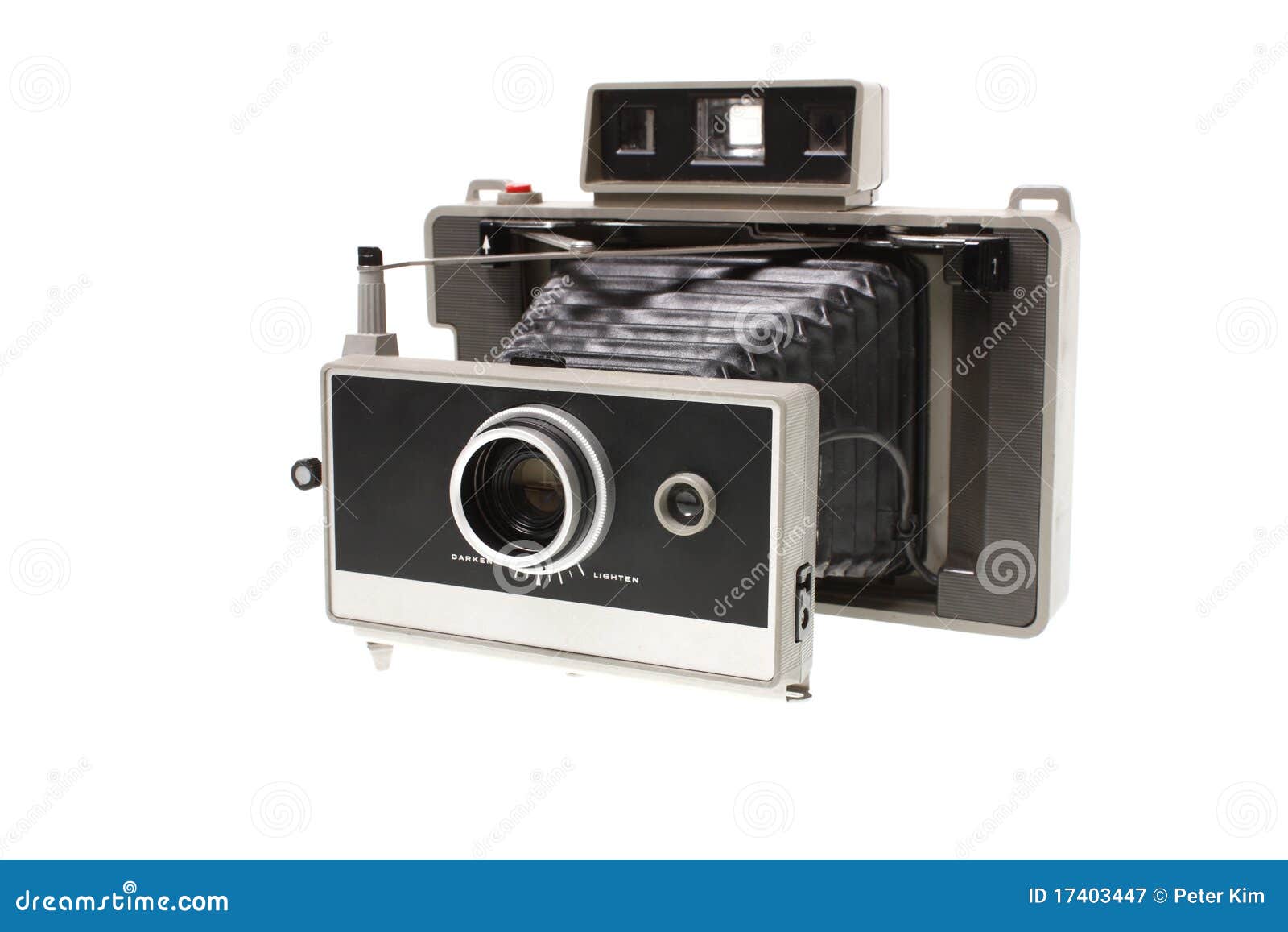 Vintage Instant Film Camera Stock Image Image of isolated, camera