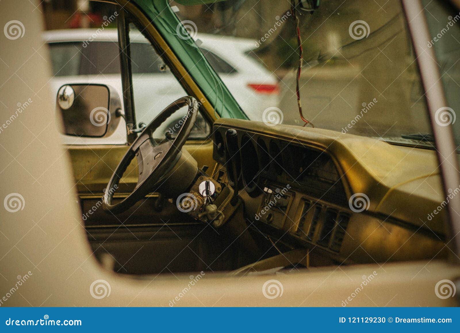 Vintage Interior Of Car Stock Photo Image Of Scheme 121129230