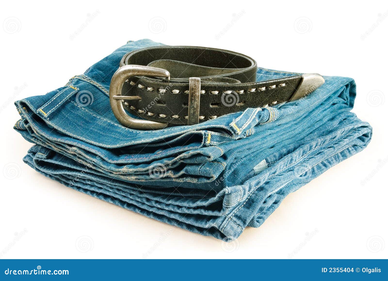 Close Up Belt Loops On Jeans Isolated On White Background Stock Photo -  Download Image Now - iStock