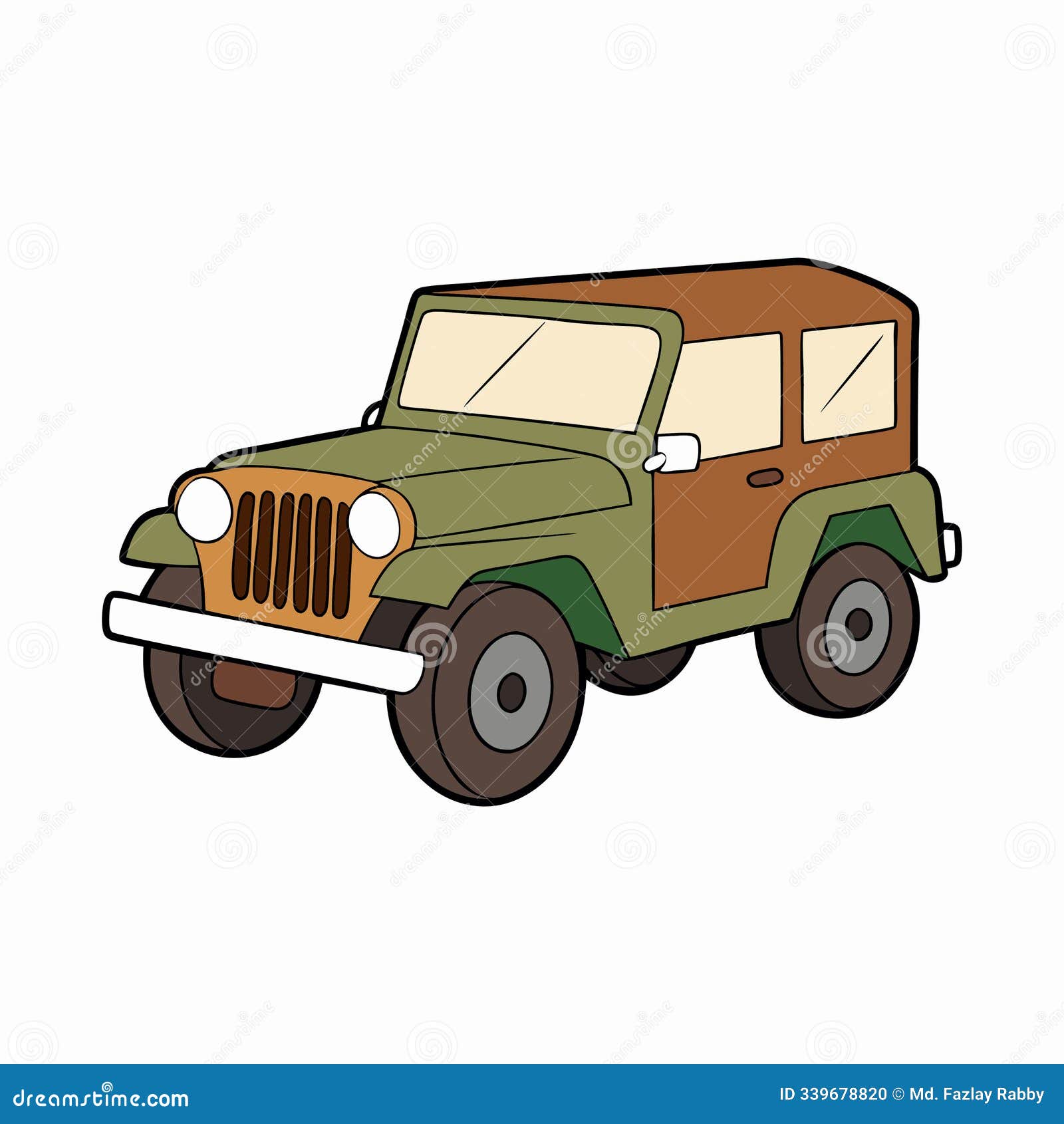 vintage jeep icon   .